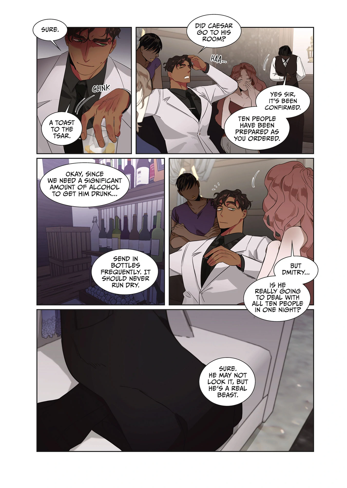 Roses and Champagne [Official] -𝐂𝐨𝐦𝐢𝐜 𝐯𝐞𝐫.- - Volume 1 Chapter 3 manhwa