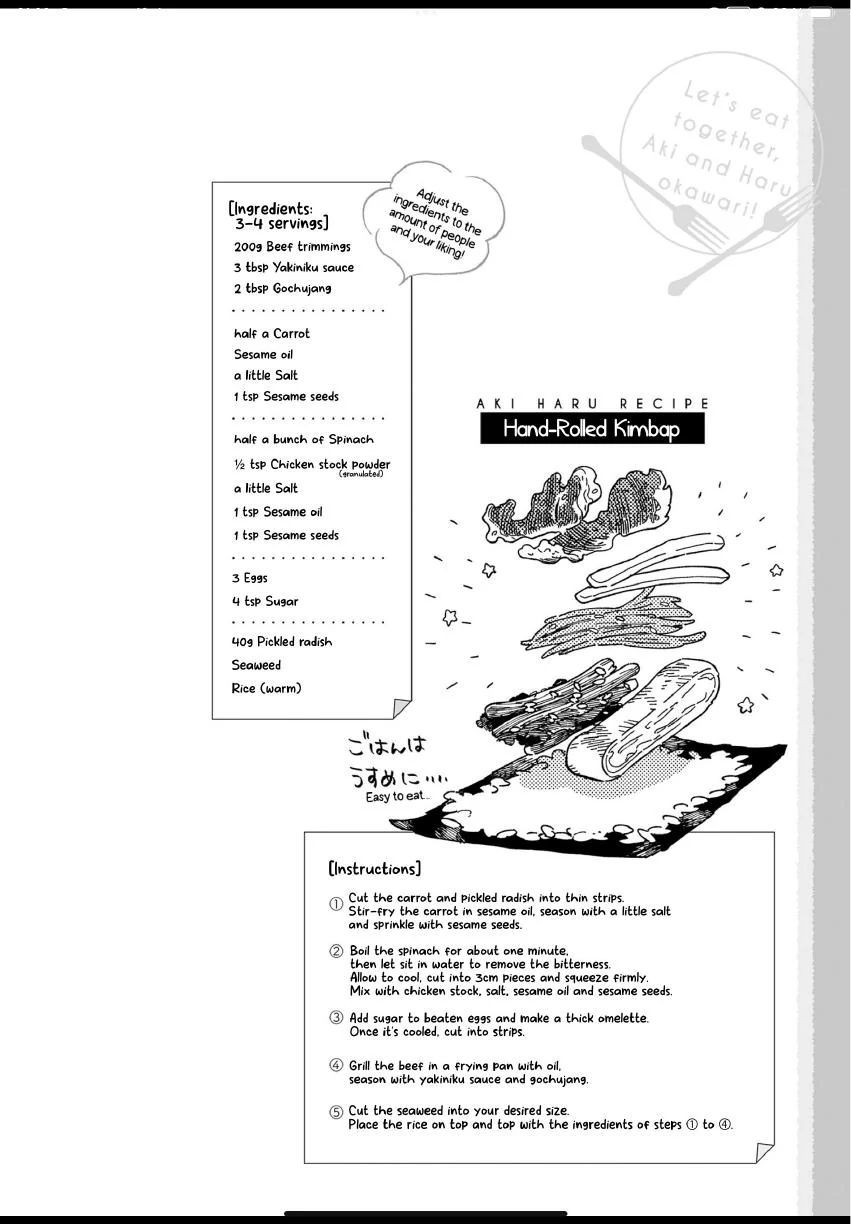 Aki wa Haru to Gohan wo Tabetai: Okawari! - Vol. 2, Ch. 11 manhwa
