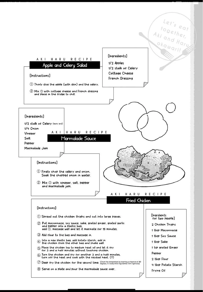 Aki wa Haru to Gohan wo Tabetai: Okawari! - Vol. 3, Ch. 20 manhwa