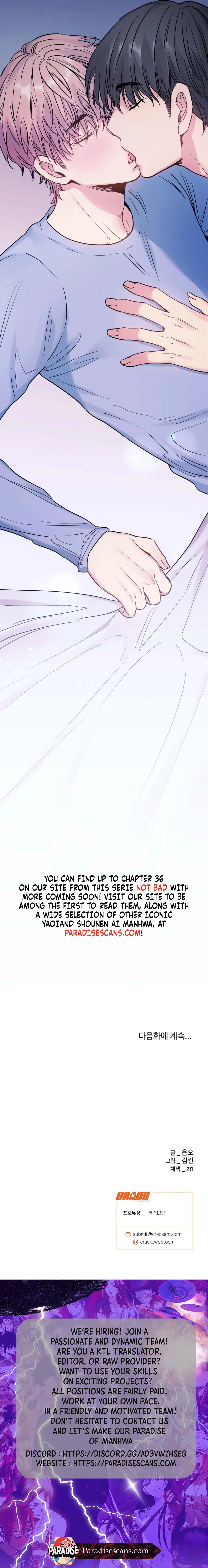 NOT BAD (paradise scans) - Chapter 13 manhwa