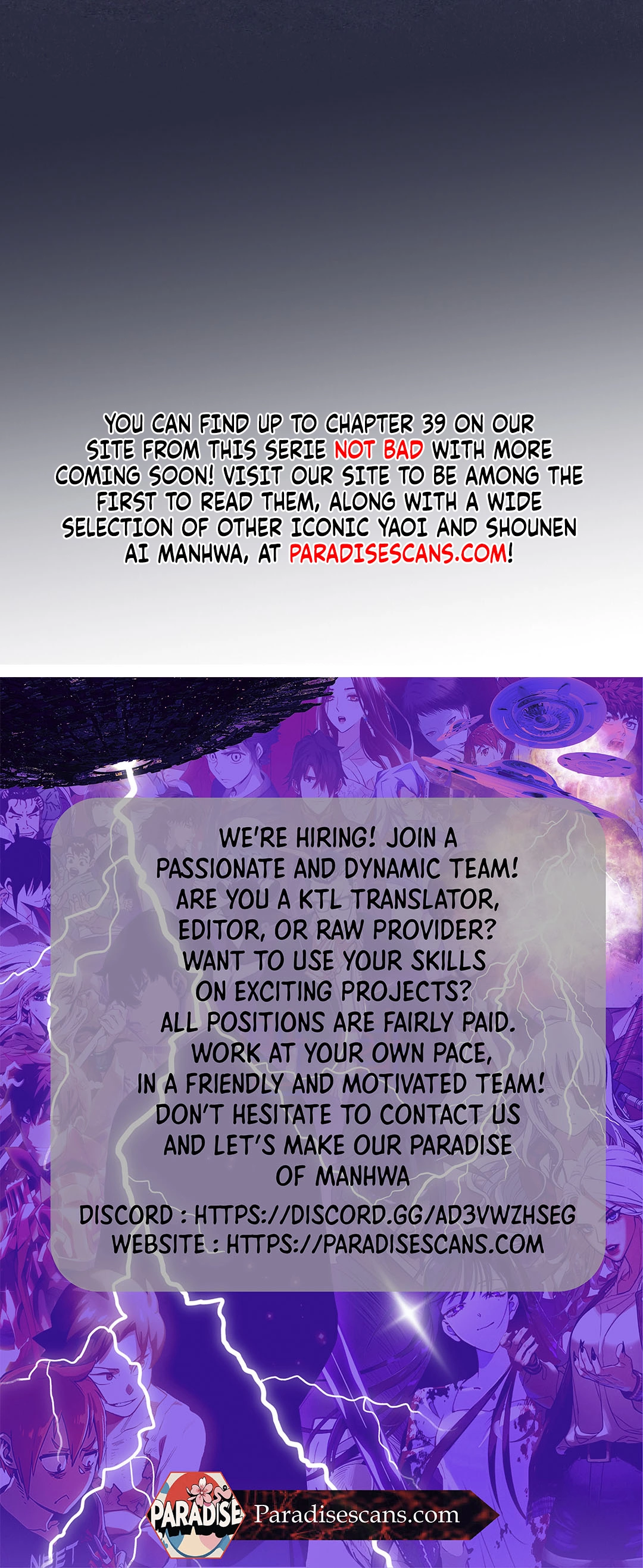 NOT BAD (paradise scans) - Chapter 16 manhwa