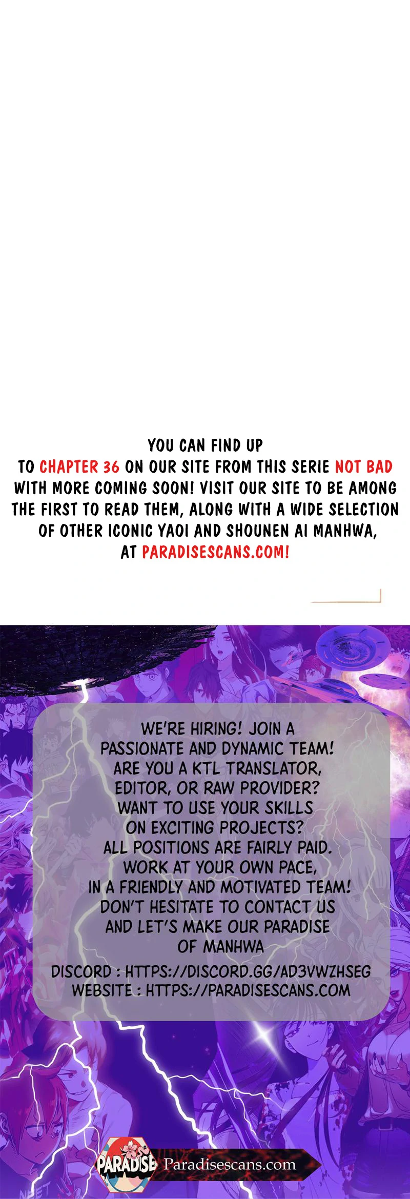 NOT BAD (paradise scans) - Chapter 8 manhwa