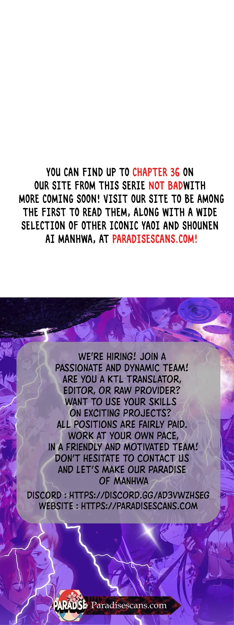 NOT BAD (paradise scans) - Chapter 9 manhwa