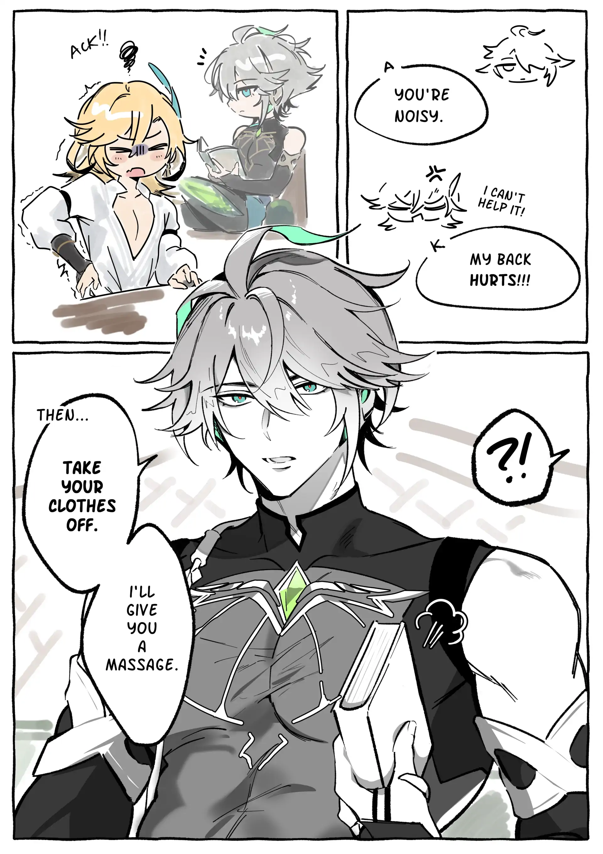 Kaveh Gets A Massage - Oneshot manhwa