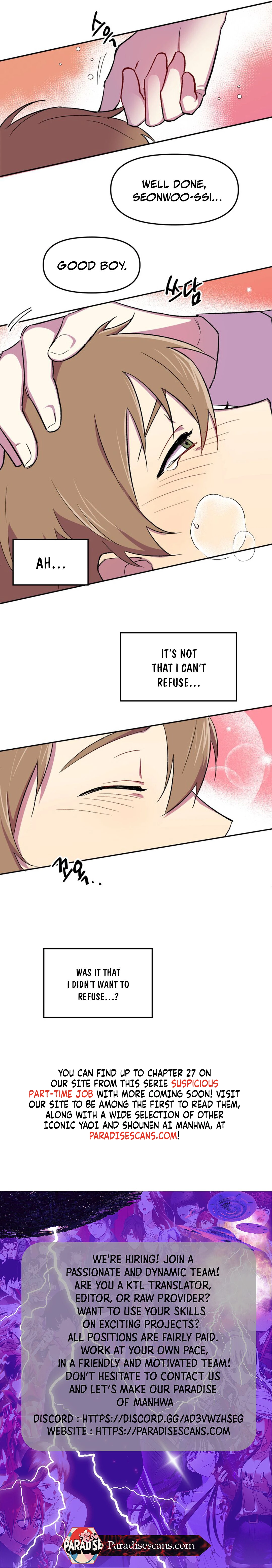 Suspicious Part-Time Job || PARADISE SCANS || - Chapter 7: ๐๐ manhwa