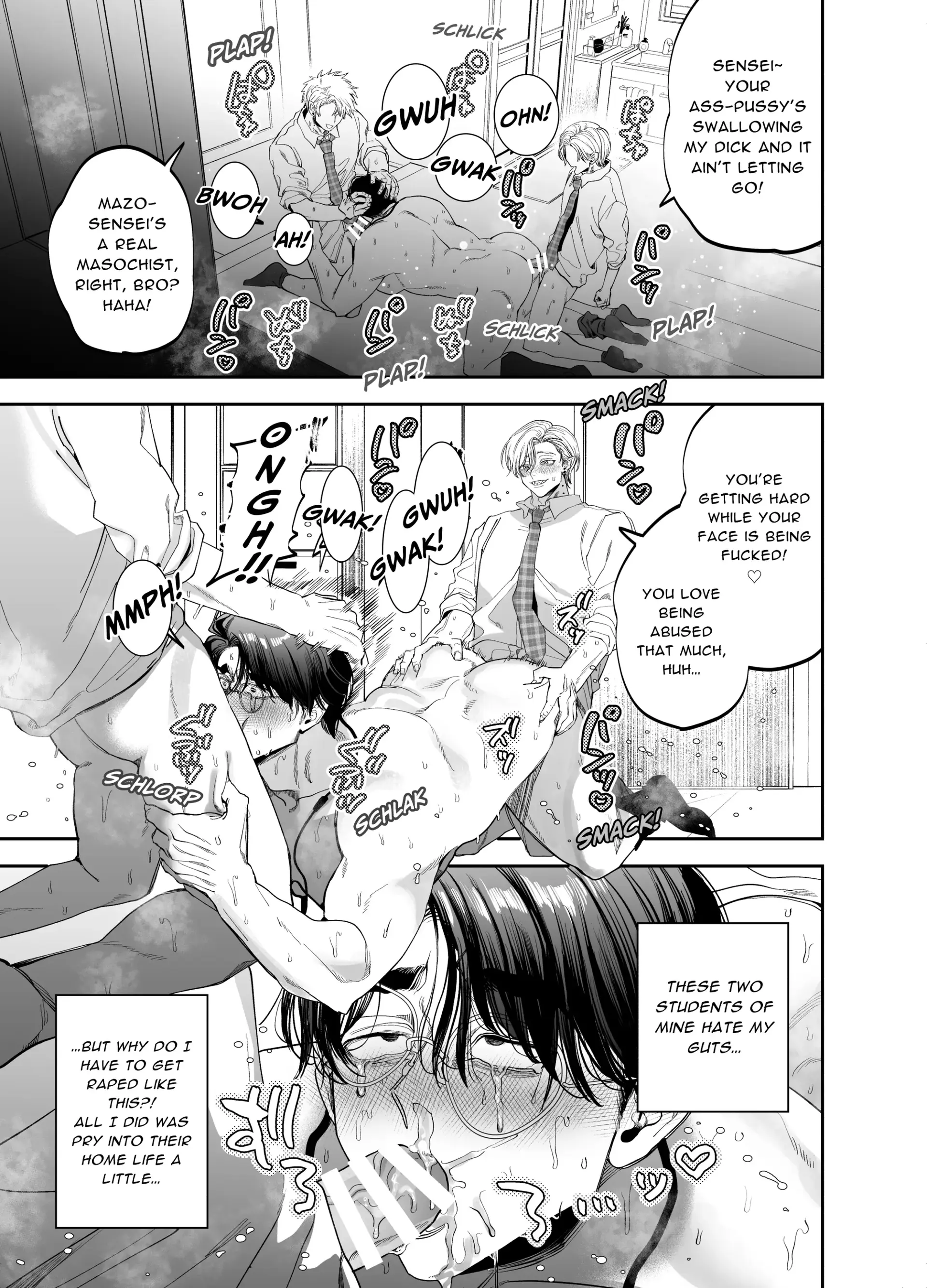 Teach us, Mazo-Sensei! ~Ravished and Corrupted by the Delinquent Sadist Brothers I Teach - Oneshot manhwa