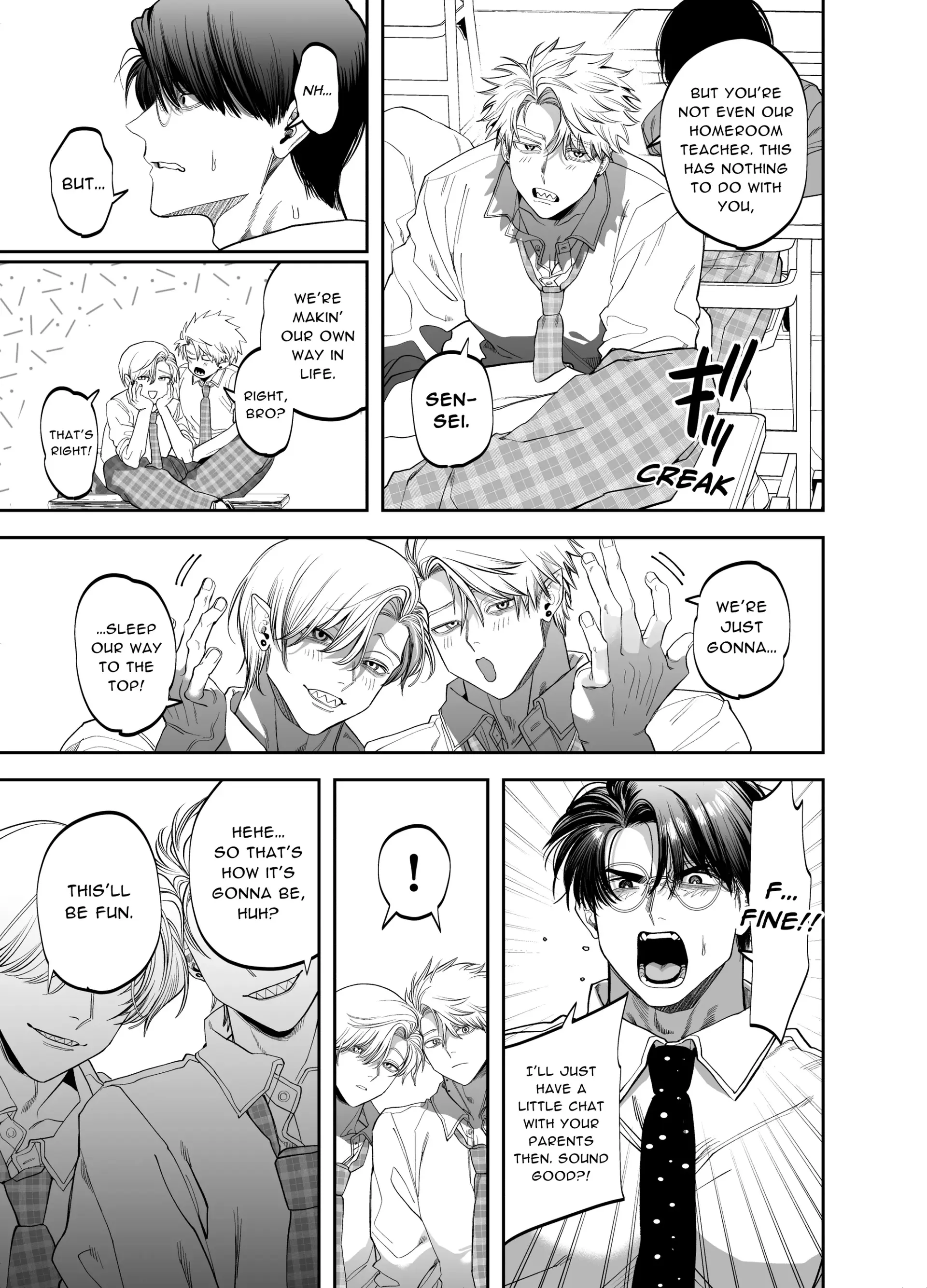 Teach us, Mazo-Sensei! ~Ravished and Corrupted by the Delinquent Sadist Brothers I Teach - Oneshot manhwa