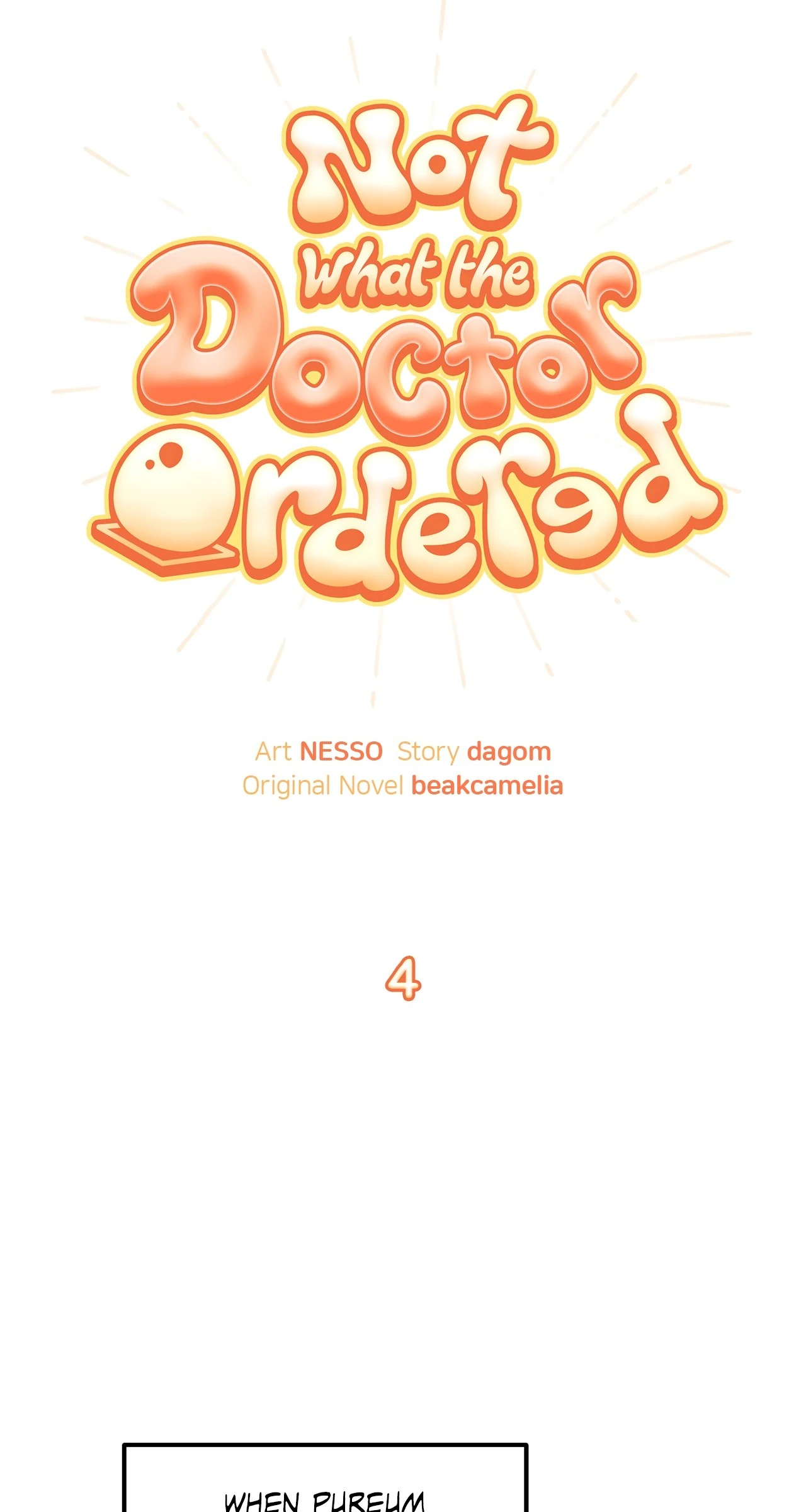 Not What the Doctor Ordered [Official] - Chapter 4 manhwa