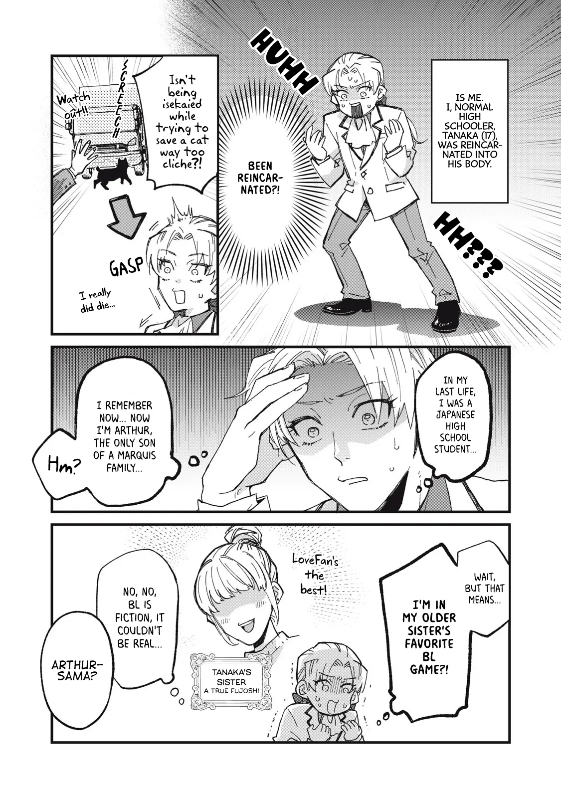 Aishite hoshi no wa ore janai no ni! BL game no akuyaku reisoku ni tensei shita no ni kirawarenakute komattemasu~ - Chapter 1 manhwa