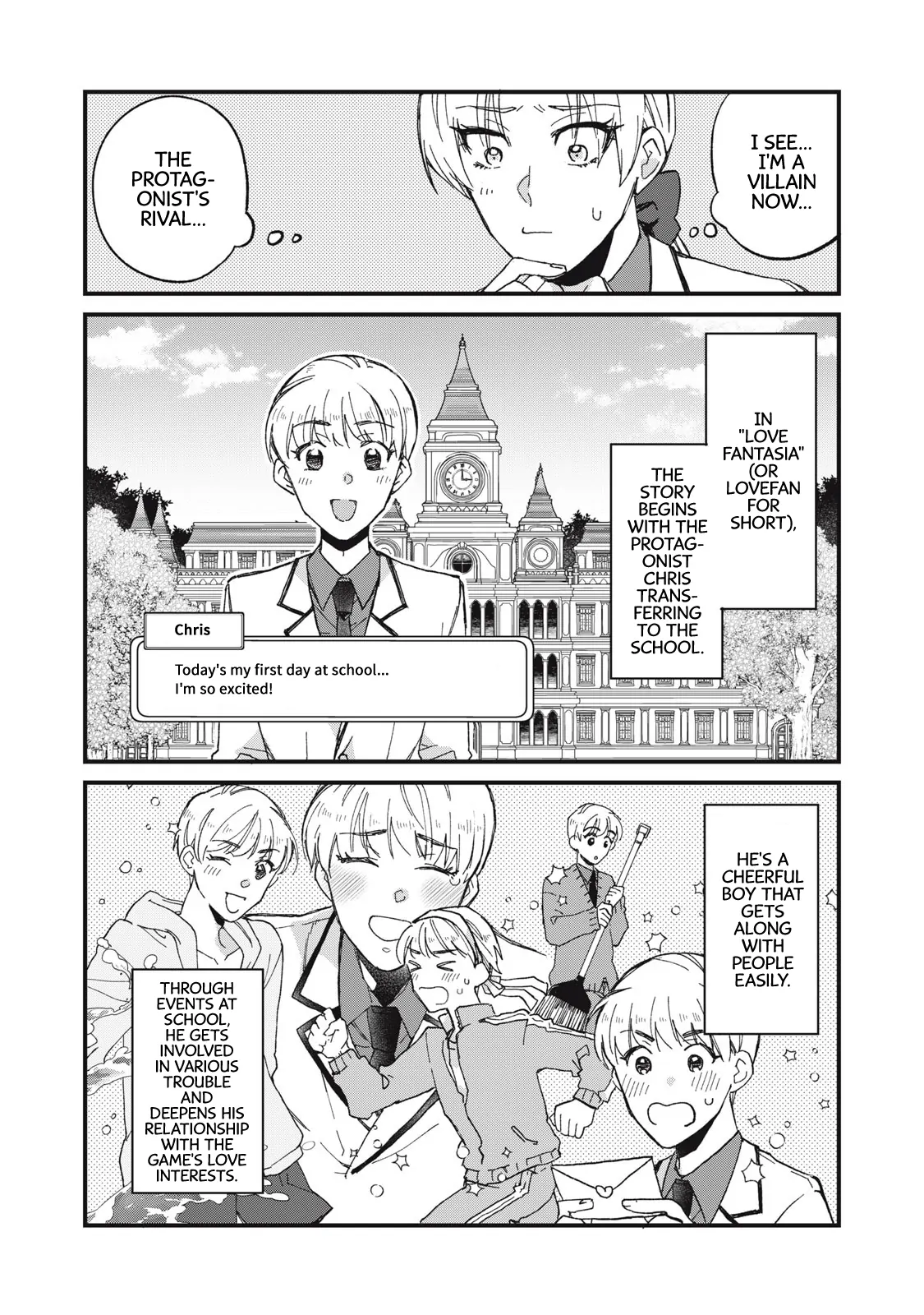 Aishite hoshi no wa ore janai no ni! BL game no akuyaku reisoku ni tensei shita no ni kirawarenakute komattemasu~ - Chapter 1 manhwa