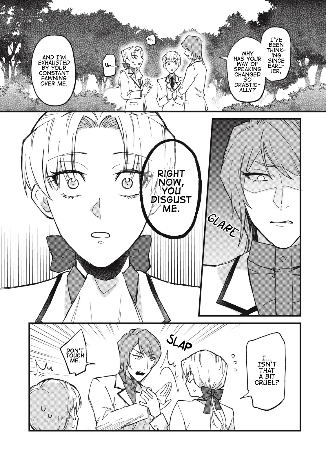 Aishite hoshi no wa ore janai no ni! BL game no akuyaku reisoku ni tensei shita no ni kirawarenakute komattemasu~ - Chapter 1 manhwa