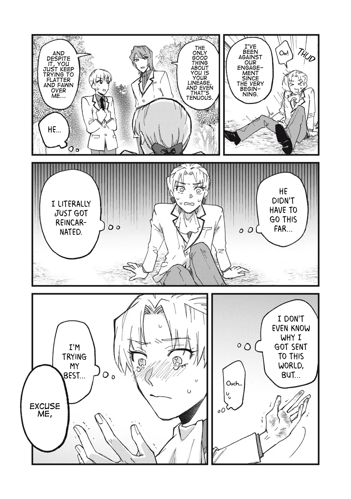 Aishite hoshi no wa ore janai no ni! BL game no akuyaku reisoku ni tensei shita no ni kirawarenakute komattemasu~ - Chapter 1 manhwa