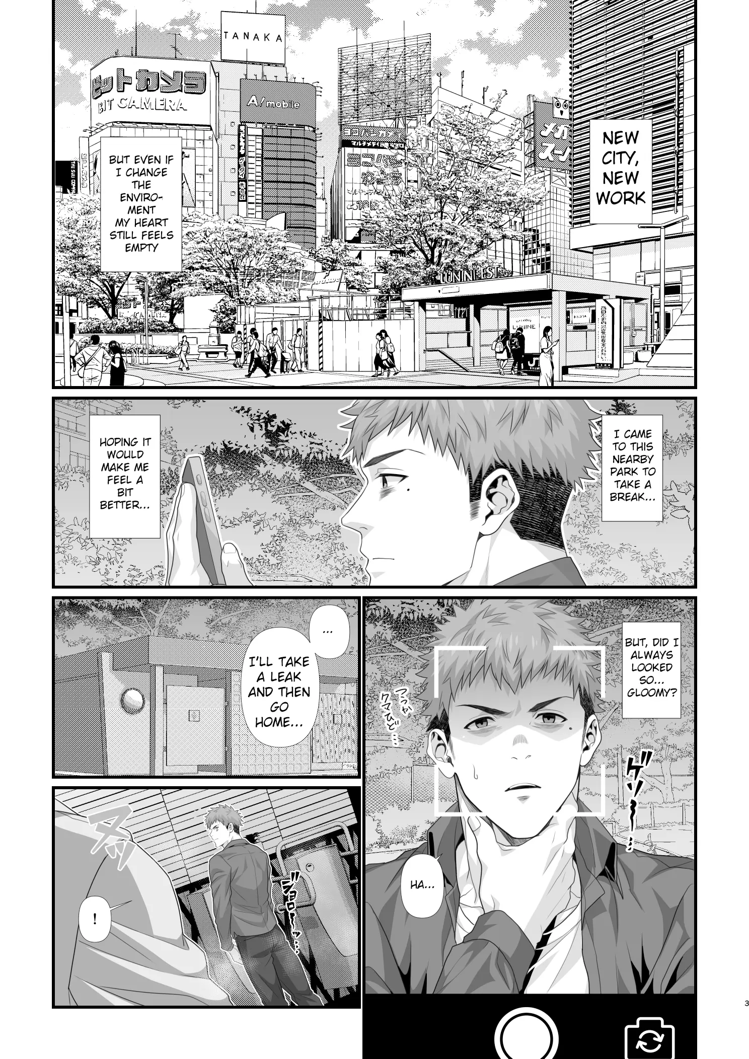 A Heartbroken Straight Male’s Descent into Pleasure - Oneshot manhwa