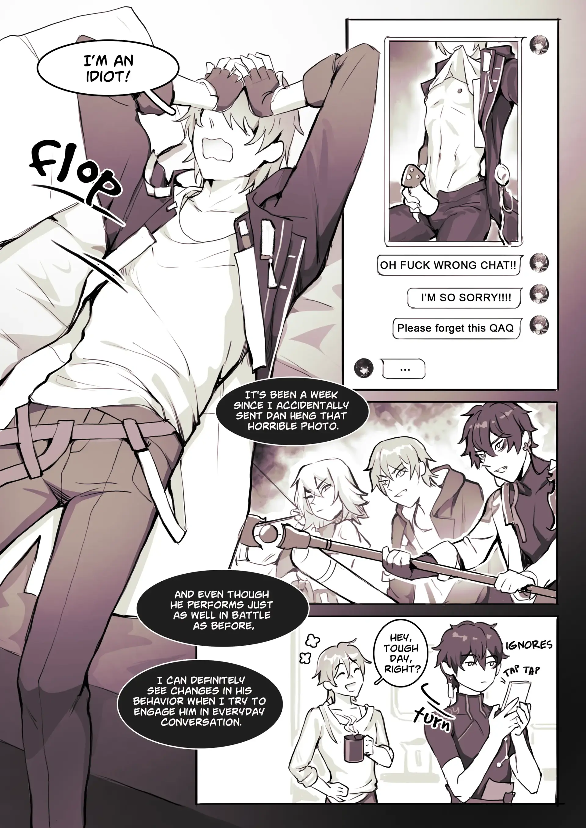 Sending Nudes to Dan Heng: Let’s Pretend It Never Happened - Oneshot manhwa
