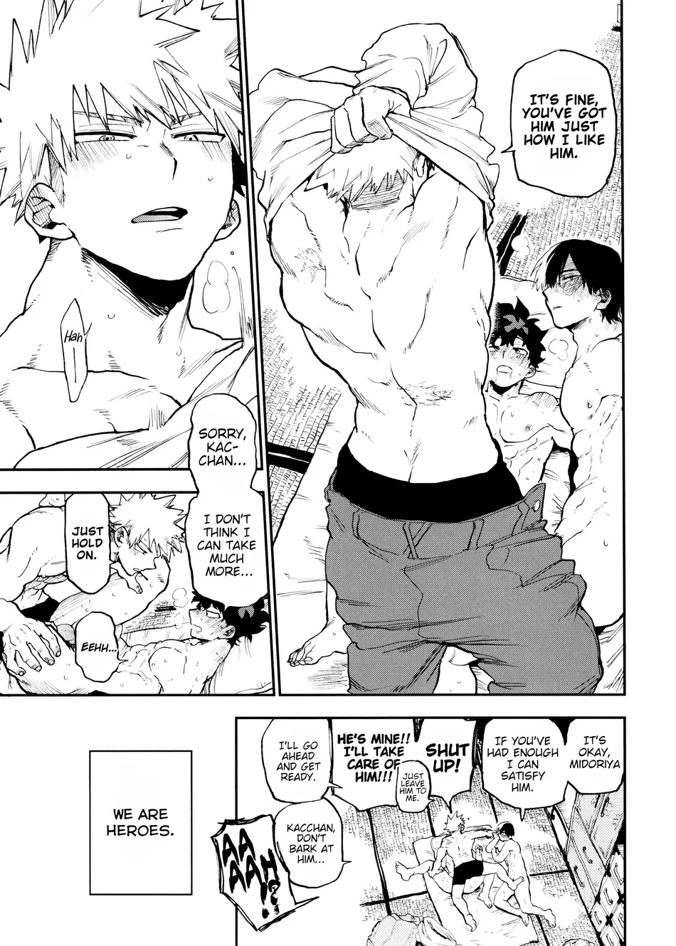 THREE FRIEND WITH BENEFIT — BOKU NO HERO ACADEMIA DJ — [arasoyo] - Chapter 1 manhwa