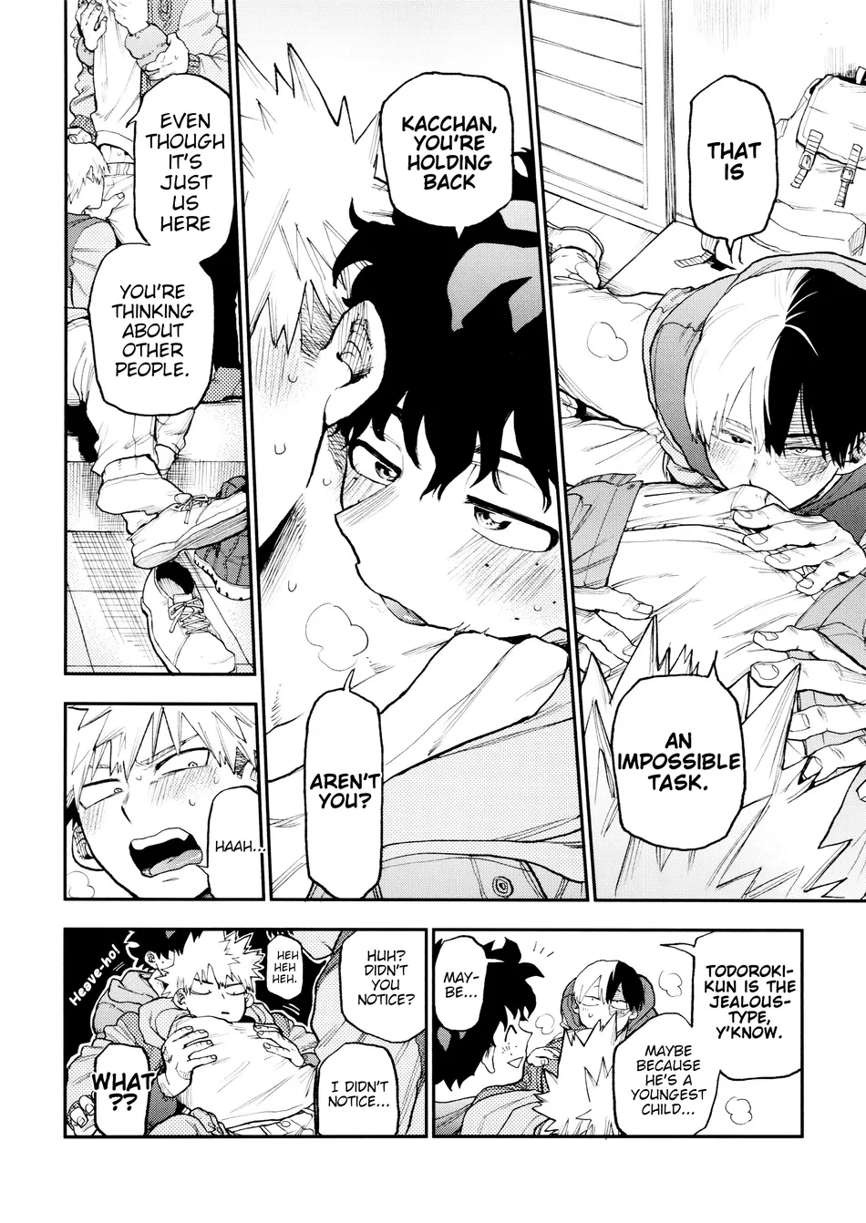 THREE FRIEND WITH BENEFIT — BOKU NO HERO ACADEMIA DJ — [arasoyo] - ONESHOT manhwa