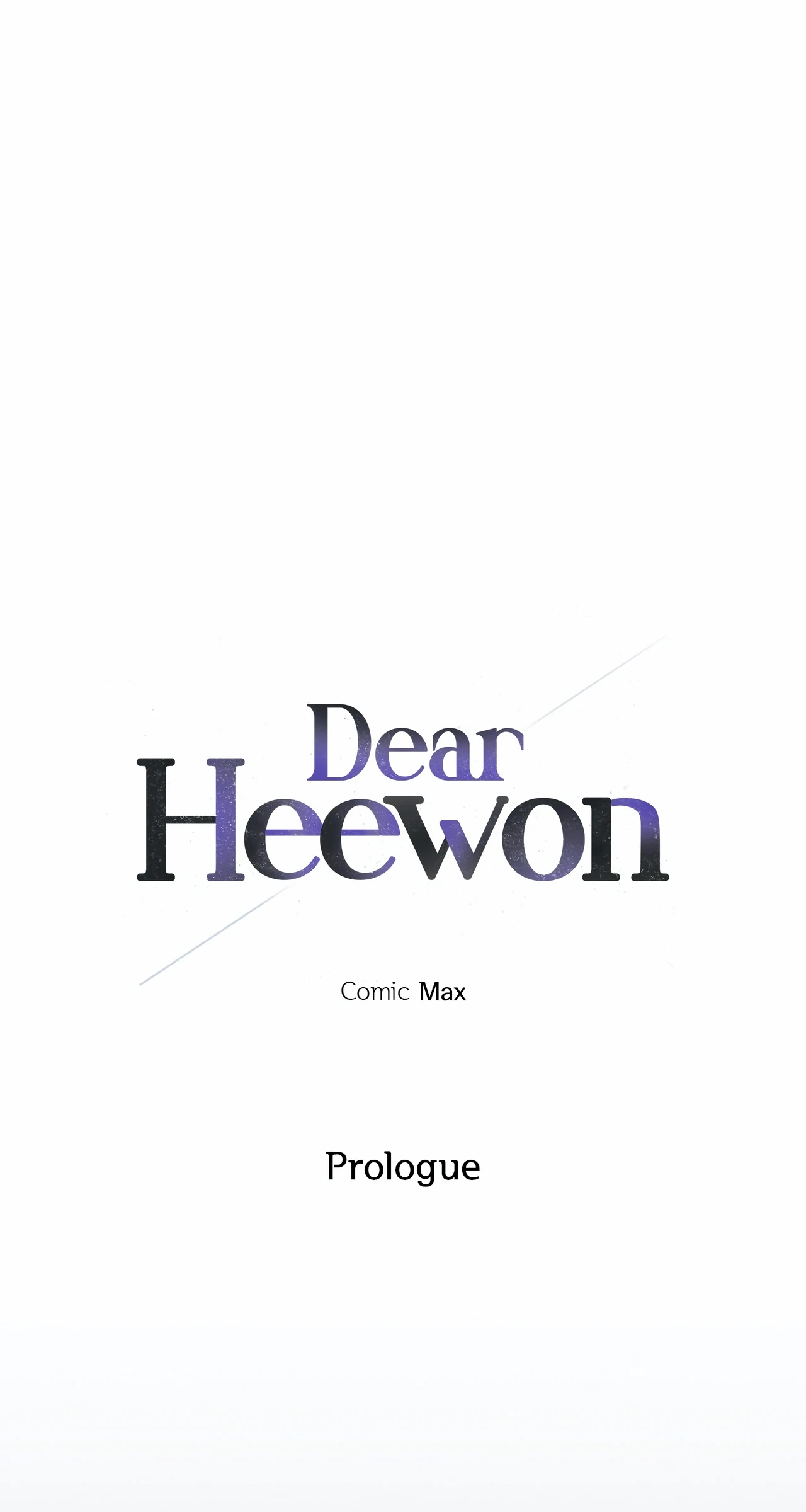 Odd Relations: Dear Heewon [Steamy] - Prologue manhwa