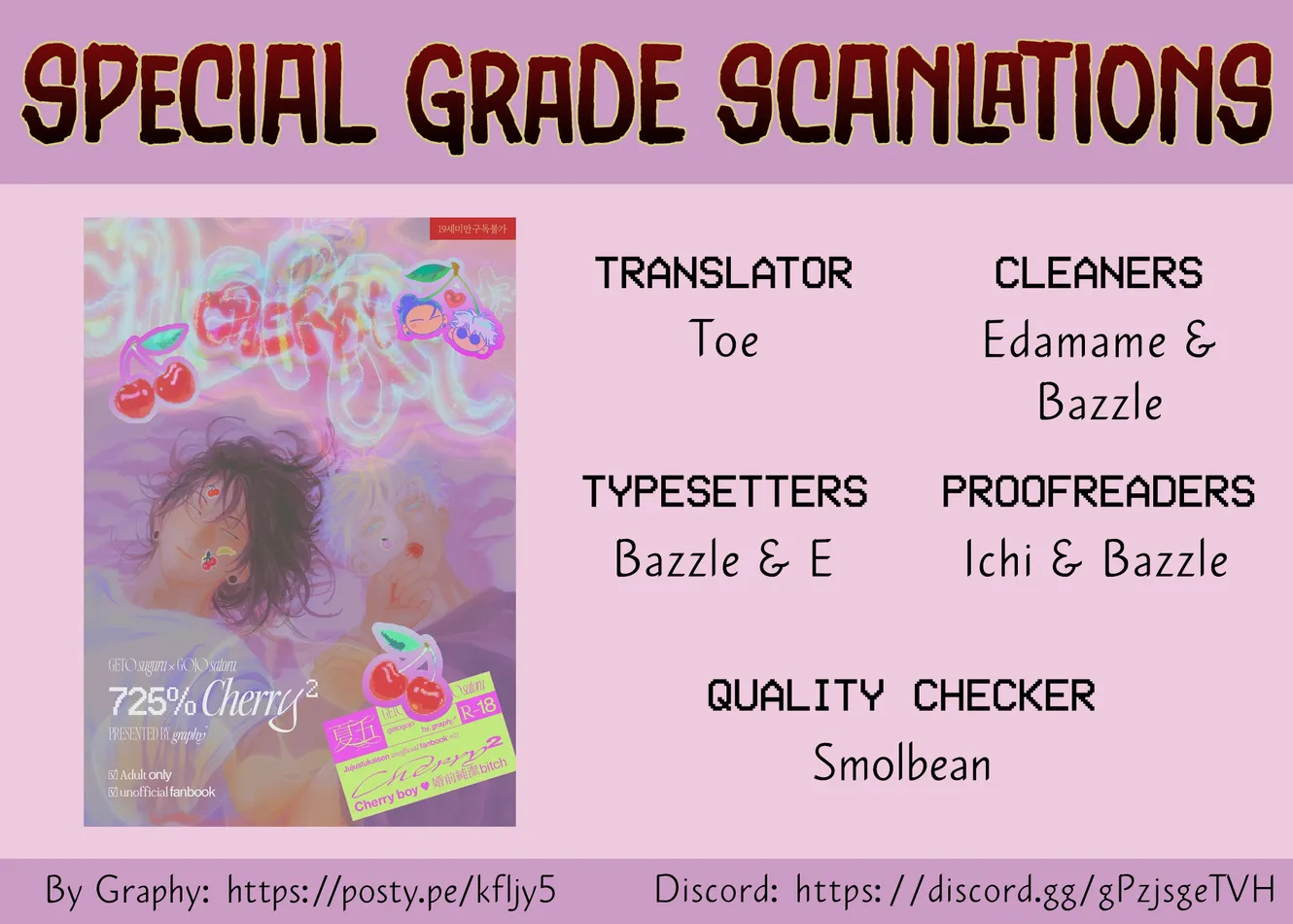 [Graphy.] 725% Cherry² – Jujutsu Kaisen dj [Eng] - [Graphy.] 725% Cherry² – Jujutsu Kaisen dj [Eng] manhwa