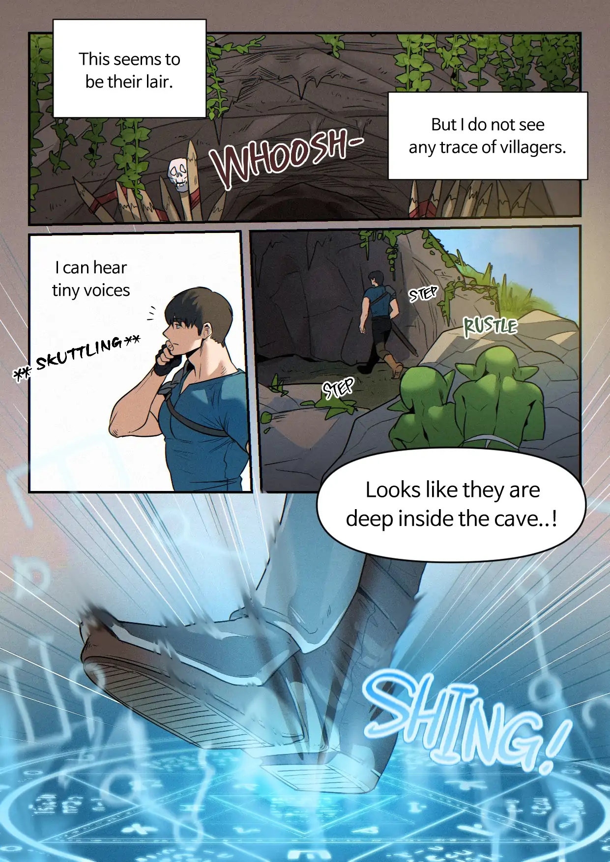 Reon and the Goblin cave - Oneshot (TW: gang rape) manhwa