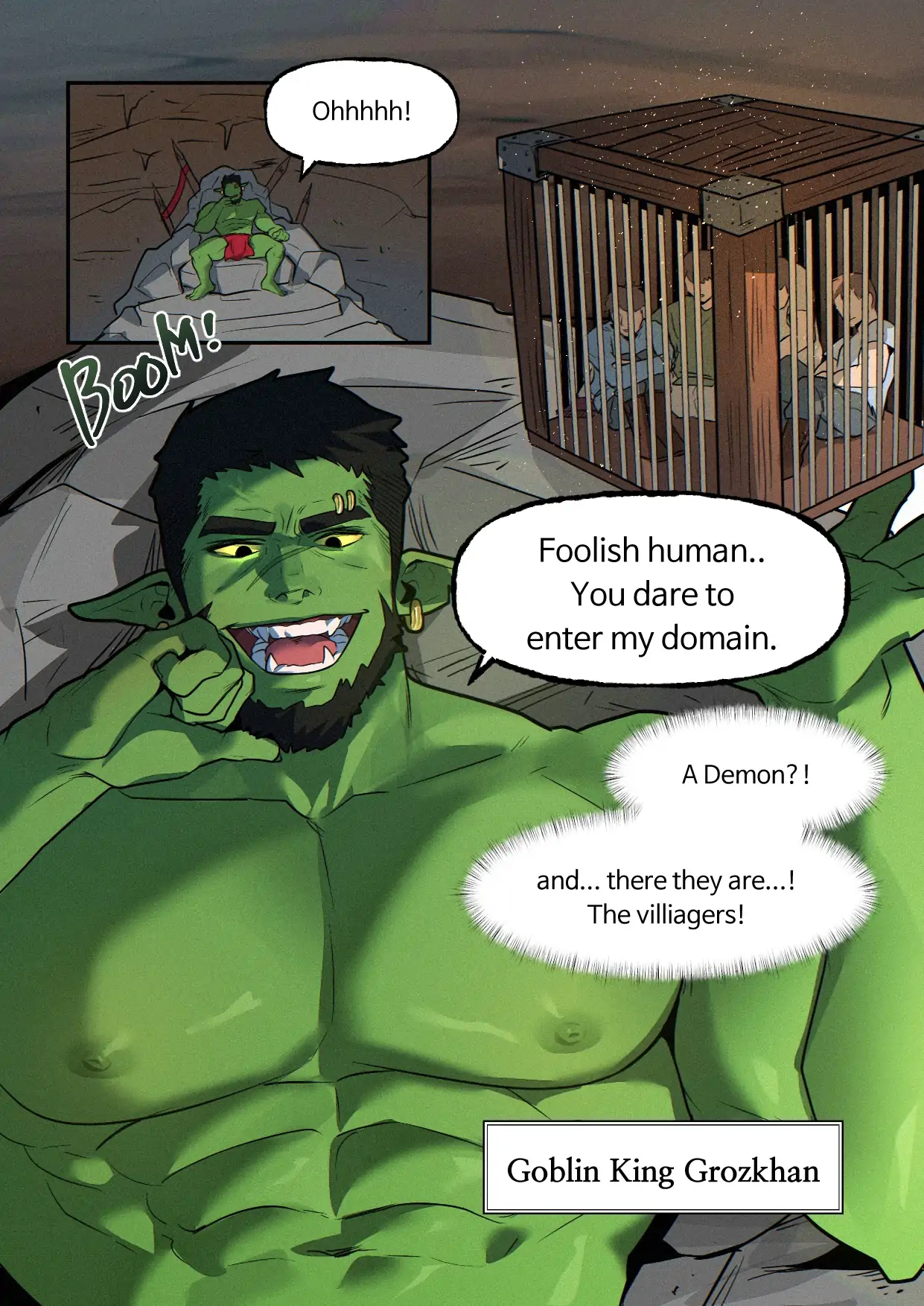 Reon and the Goblin cave - Oneshot (TW: gang rape) manhwa