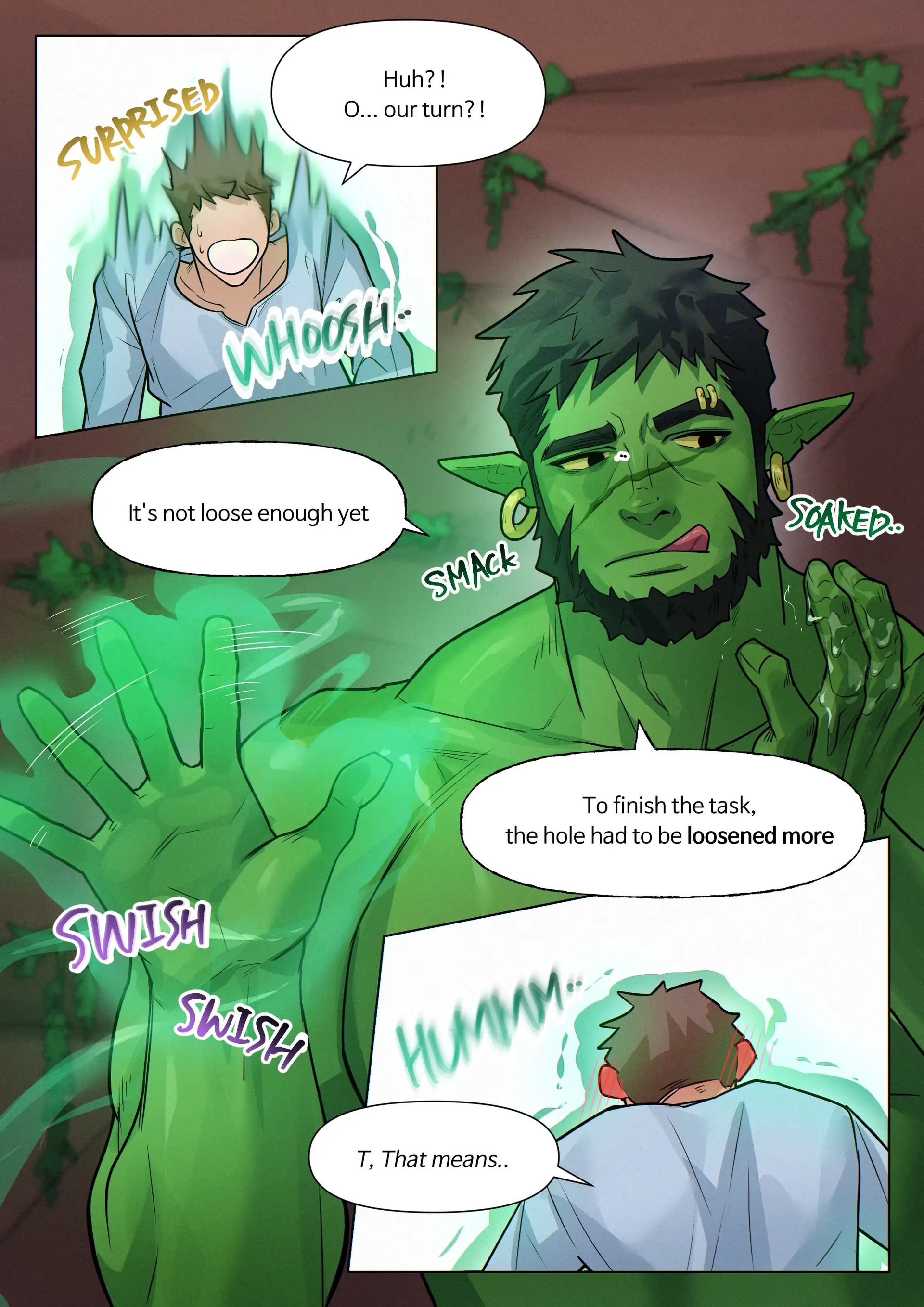 Reon and the Goblin cave - Oneshot (TW: gang rape) manhwa
