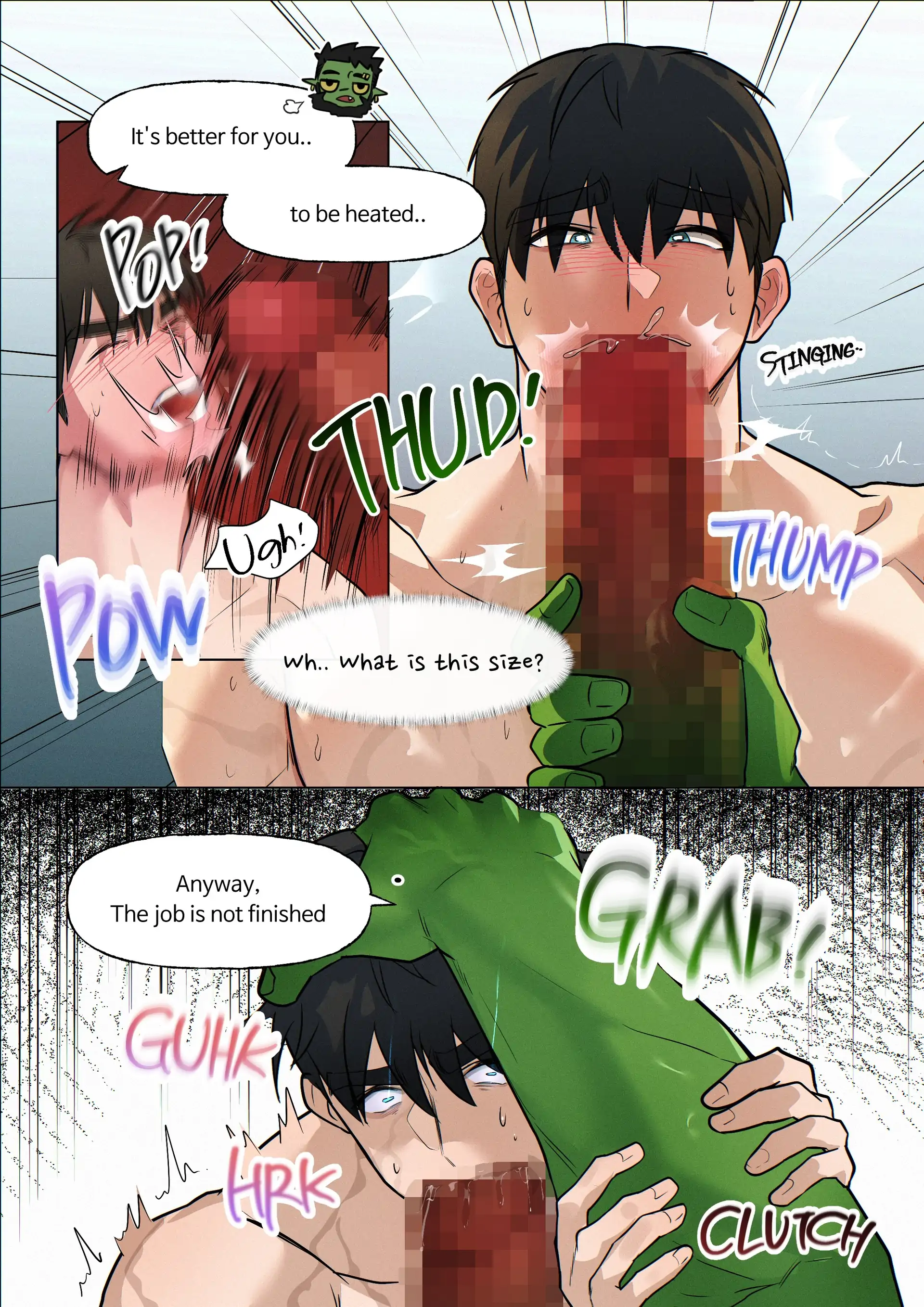 Reon and the Goblin cave - Oneshot (TW: gang rape) manhwa