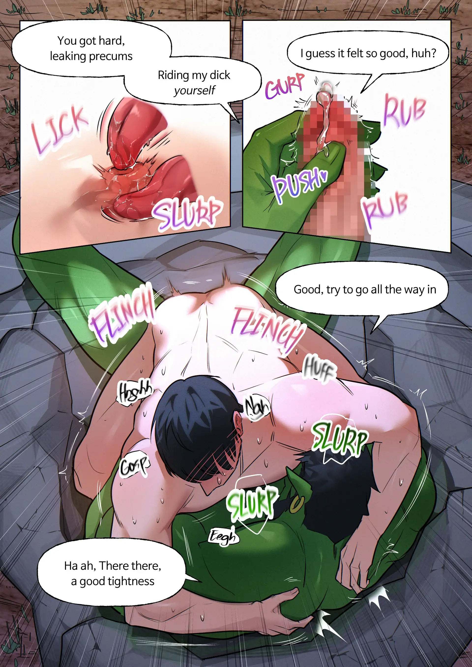 Reon and the Goblin cave - Oneshot (TW: gang rape) manhwa