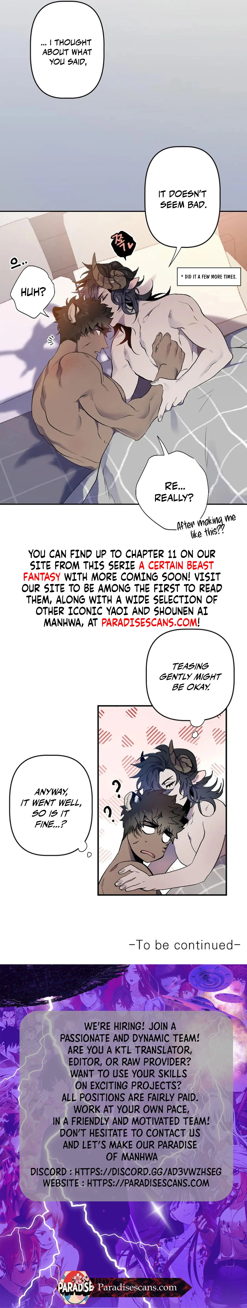 A Certain Beast Fantasy || PARADISE SCANS || - Chapter 3 manhwa