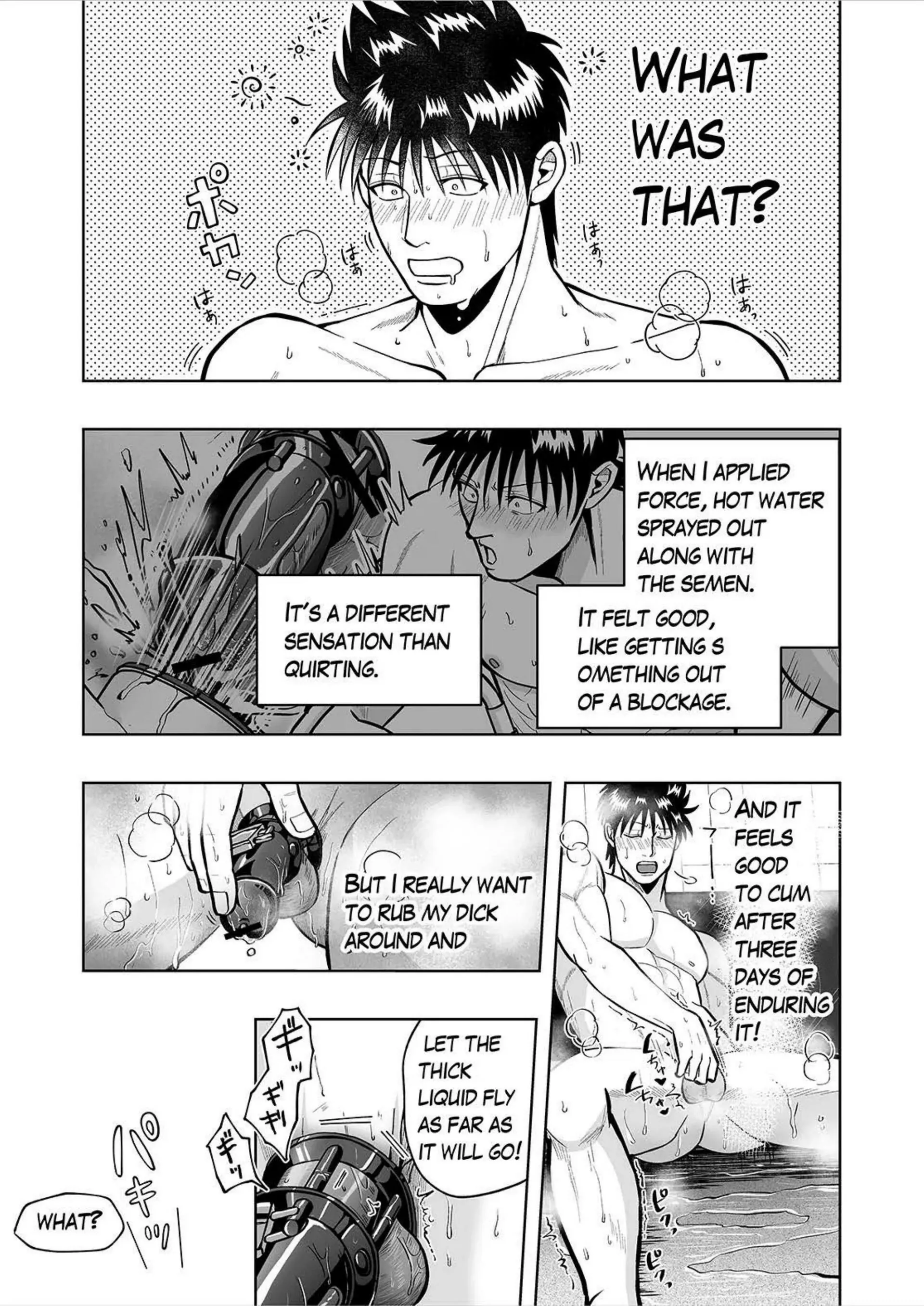 CHASTITY BELT & SHOWER MASTURBATION - Oneshot manhwa