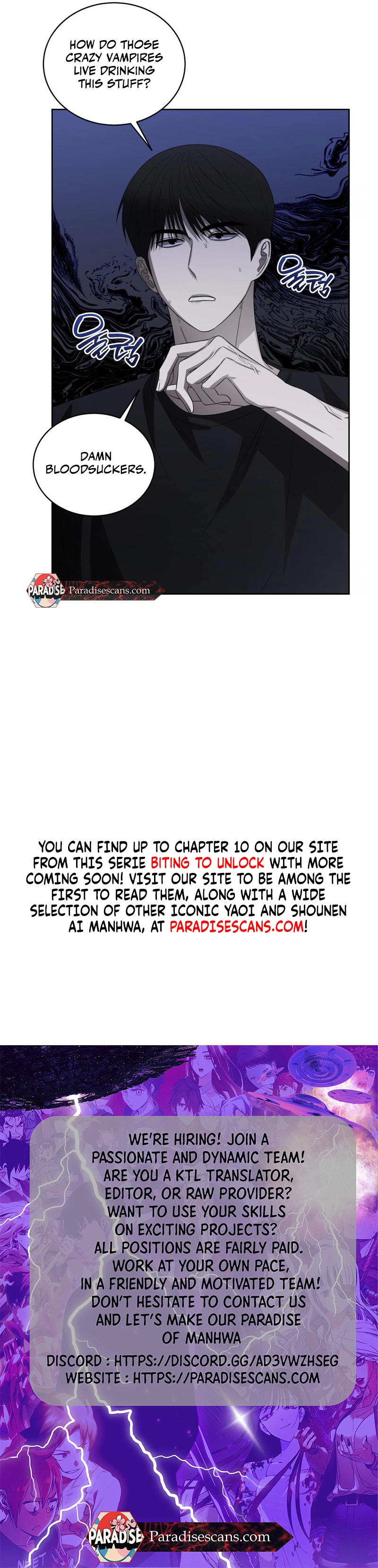 Biting to Unlock || PARADISE SCANS || - Chapter 3 manhwa