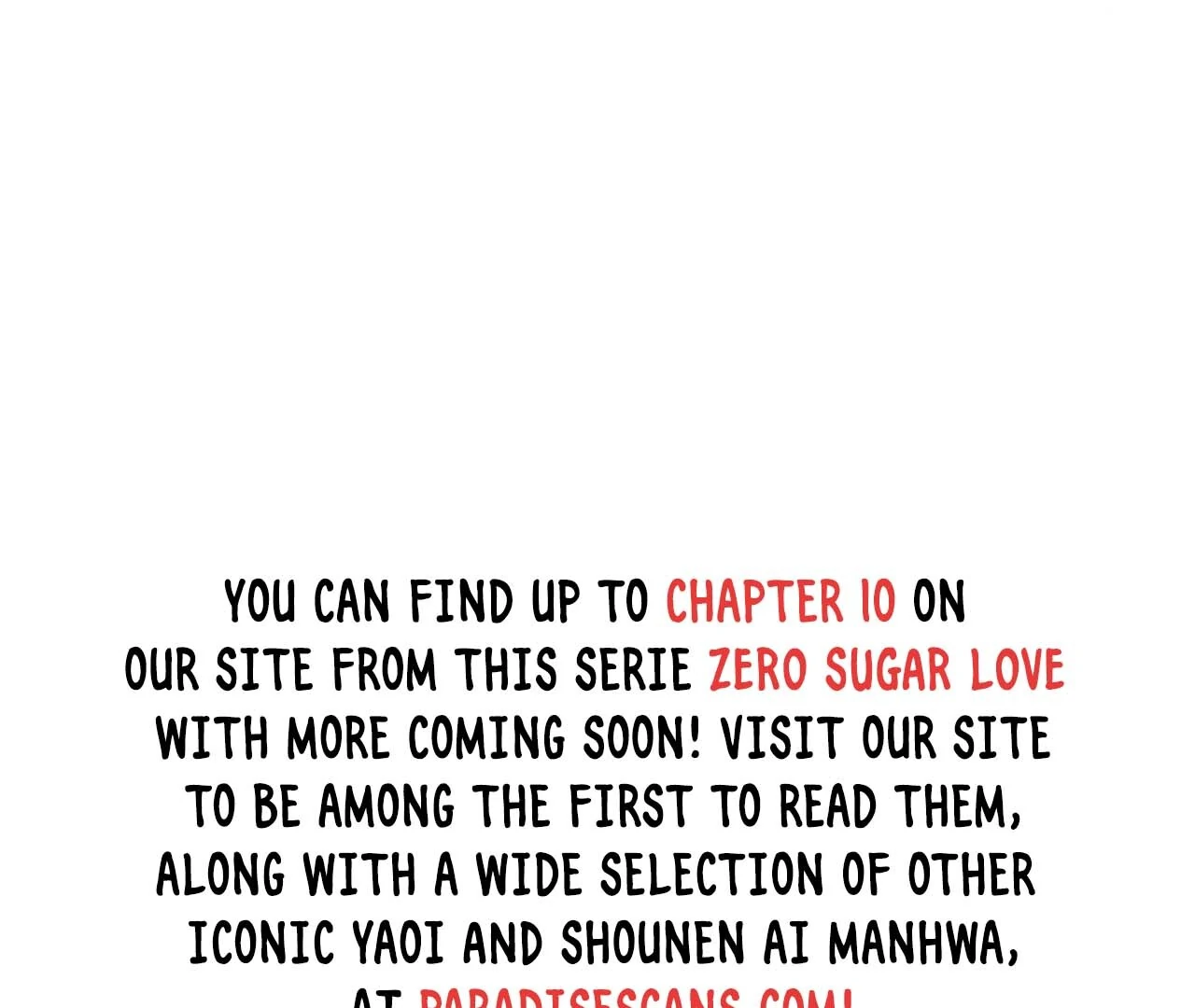 Zero Sugar Love || PARADISE SCANS || - Chapter 2 manhwa