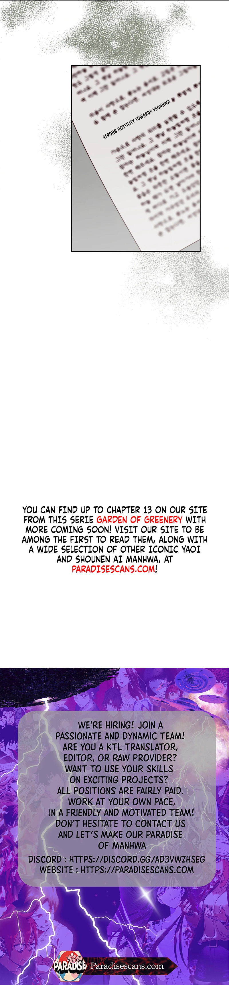 Garden of Greenery || PARADISE SCANS || - Chapter 3: 🔞 manhwa