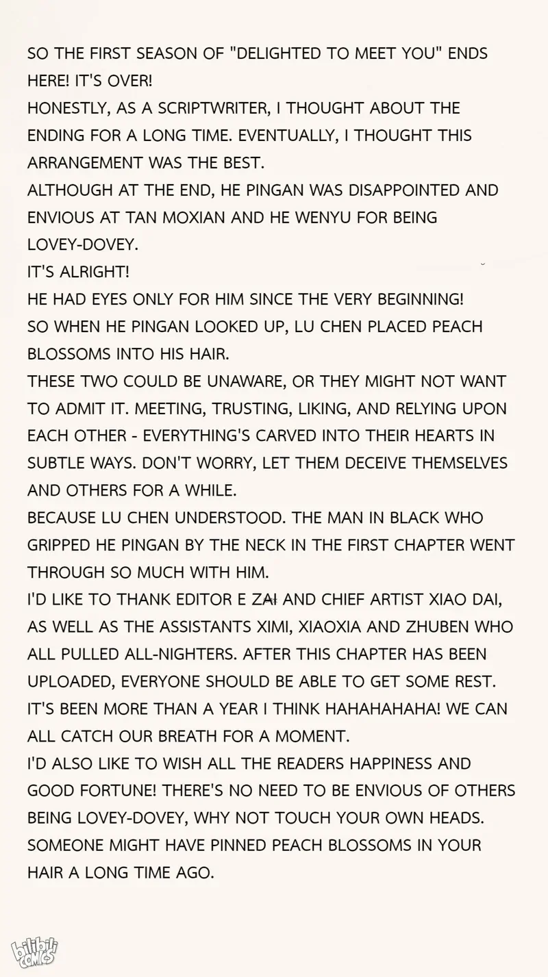 Delighted To Meet You (Season 1, Official) - 40 - (End of Season 1) - The Ceremony of Wearing flowers manhwa