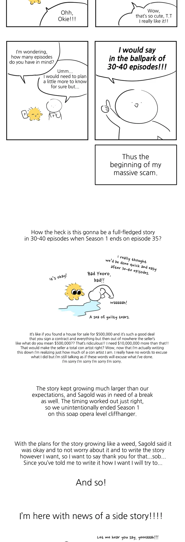 Stranger Than Friends - Creator's Note manhwa