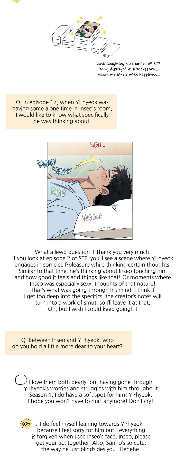 Stranger Than Friends - Creator's Note manhwa