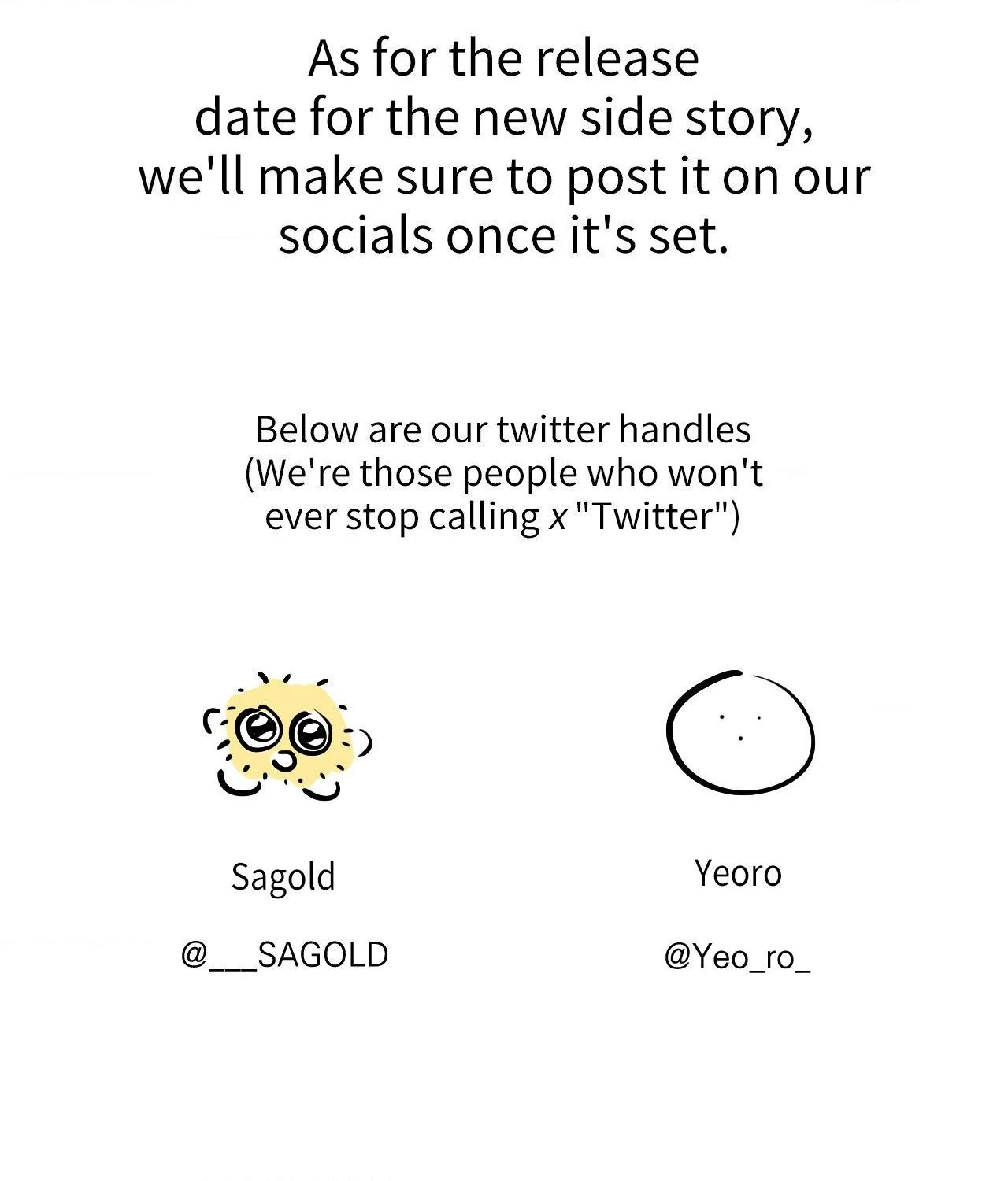 Stranger Than Friends - Creator's Note manhwa