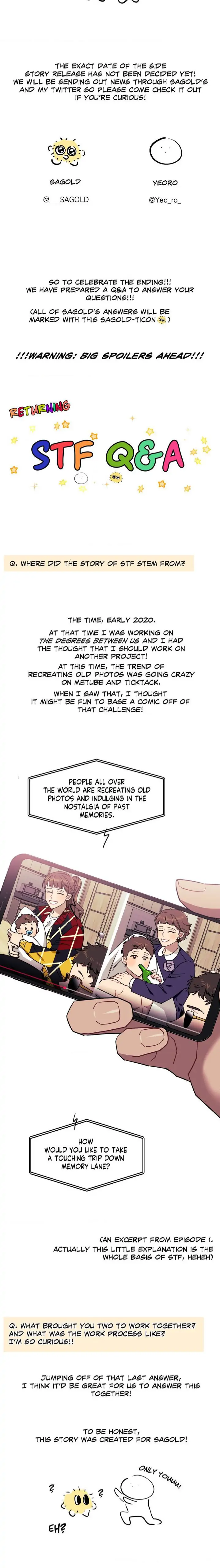 Stranger Than Friends - Epilogue : Creator's Note manhwa