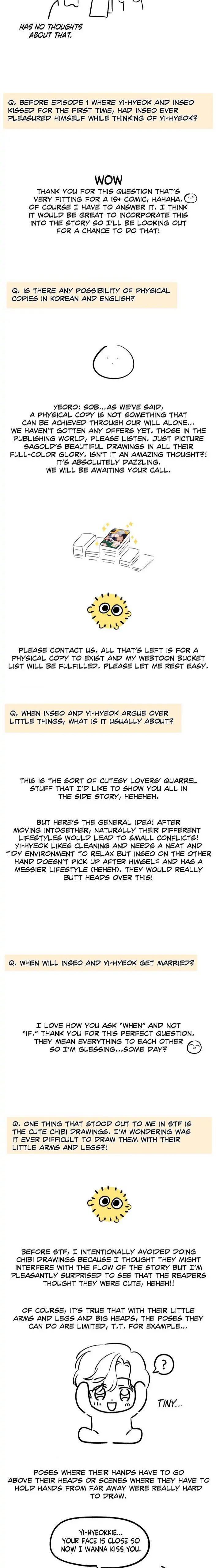 Stranger Than Friends - Epilogue : Creator's Note manhwa