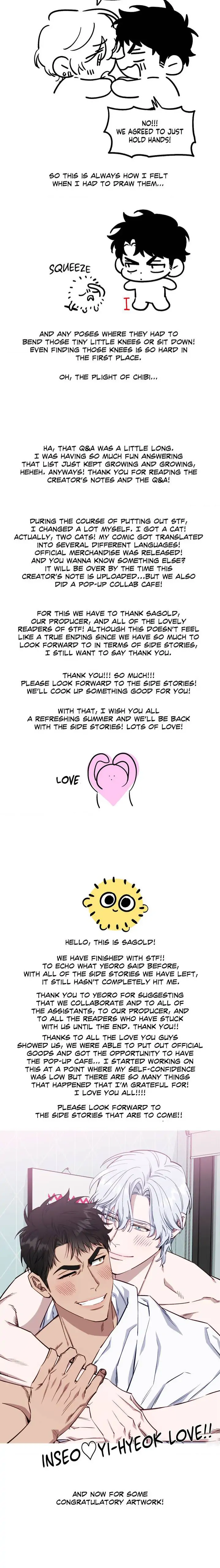 Stranger Than Friends - Epilogue : Creator's Note manhwa