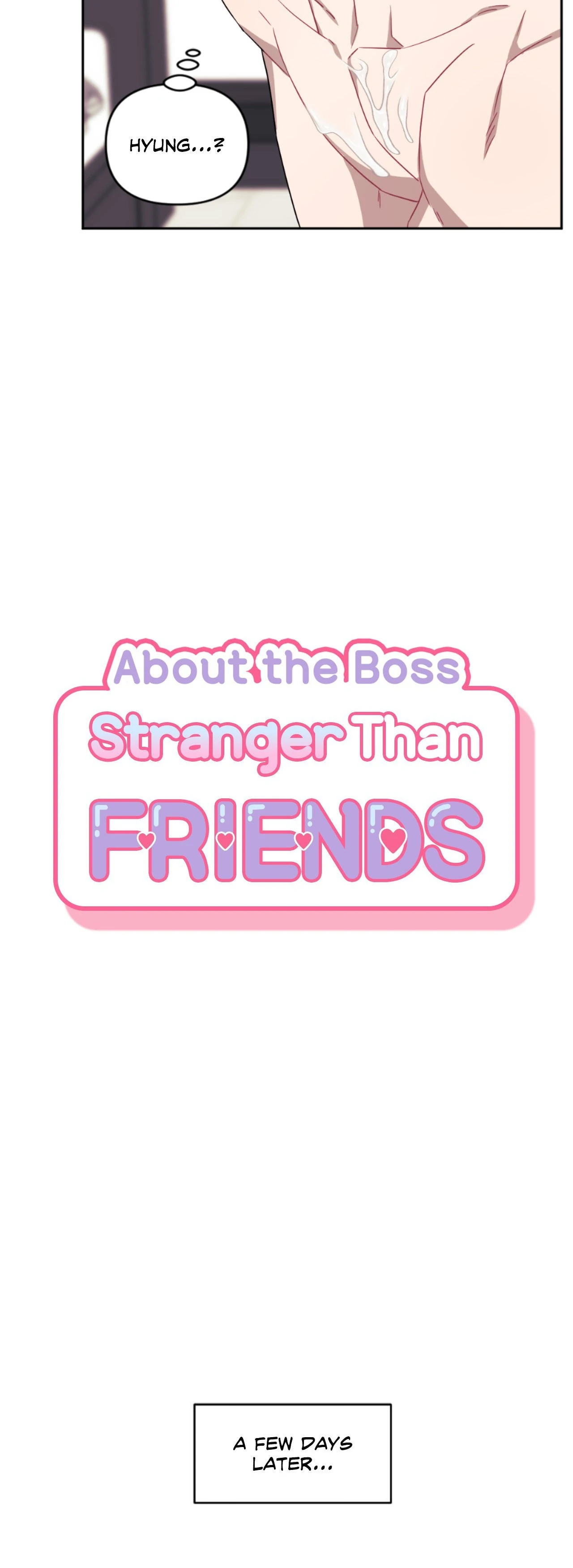 Stranger Than Friends - Side Story : About the Boss (10) manhwa