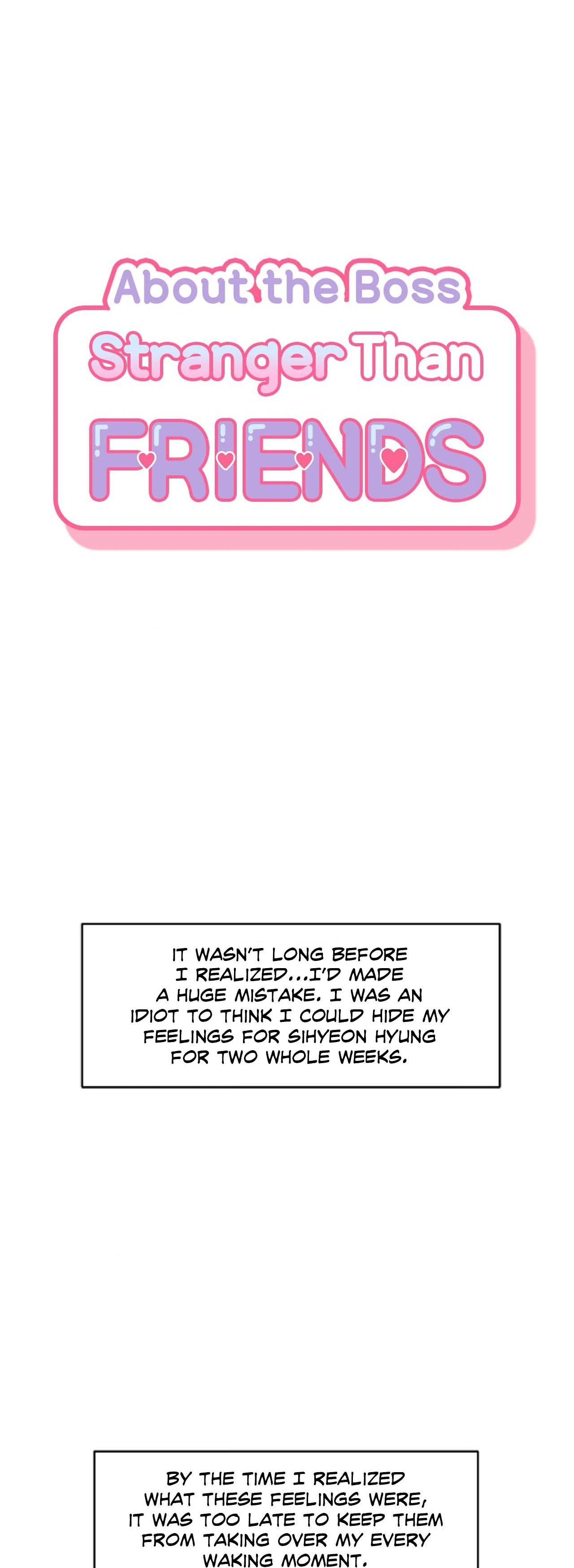 Stranger Than Friends - Side Story : About the Boss (4) manhwa