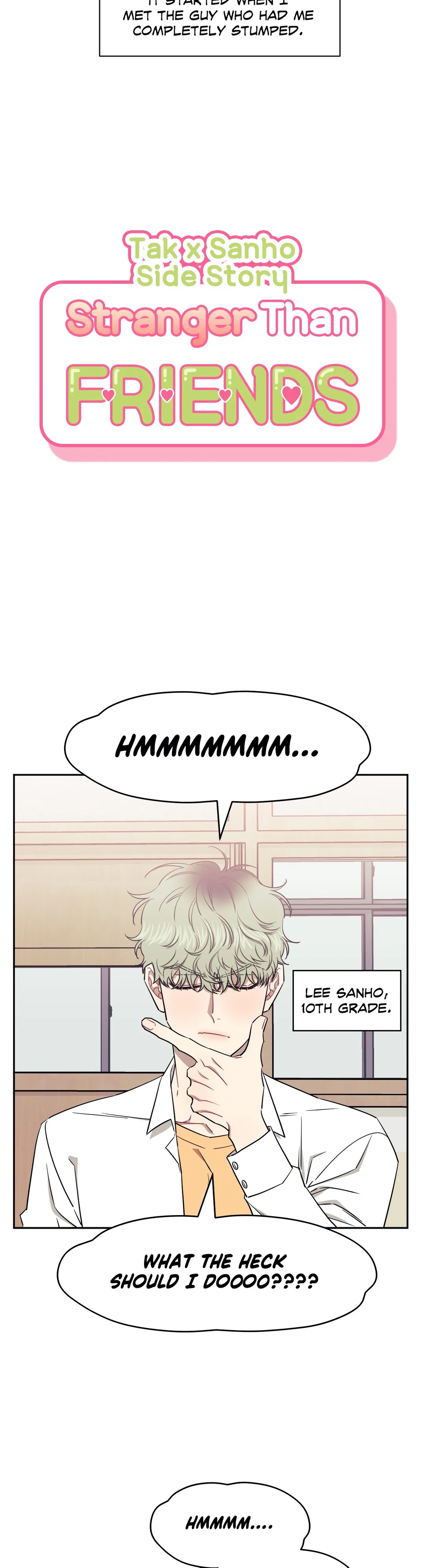 Stranger Than Friends - Side Story: Tak x Sanho (1) manhwa