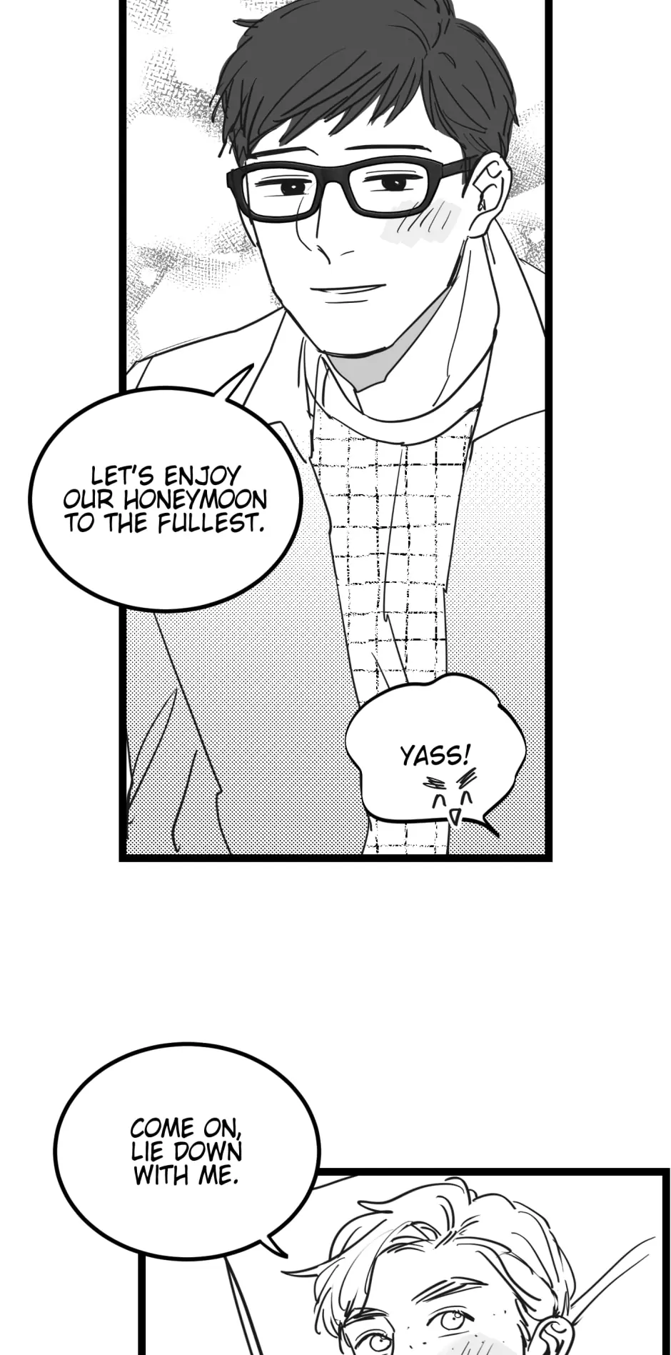 Two Sizes, too small - Side Story: Honeymoon! Pt.2 manhwa