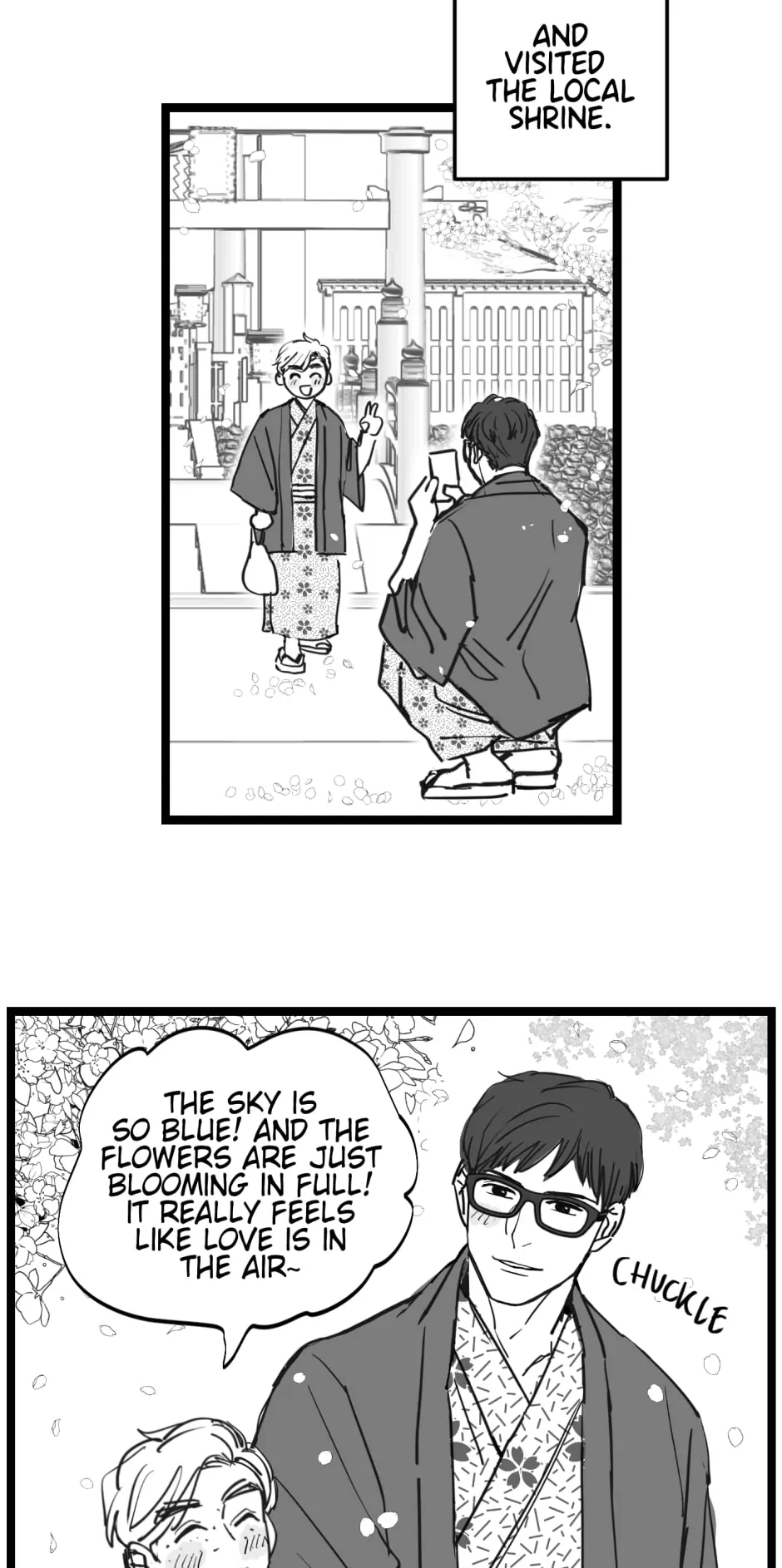 Two Sizes, too small - Side Story: Onsen-01 manhwa