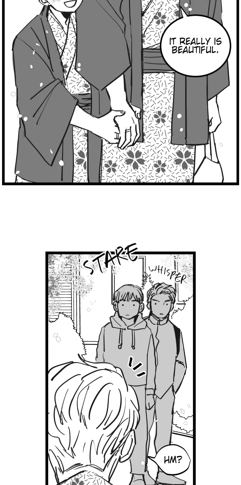 Two Sizes, too small - Side Story: Onsen-01 manhwa