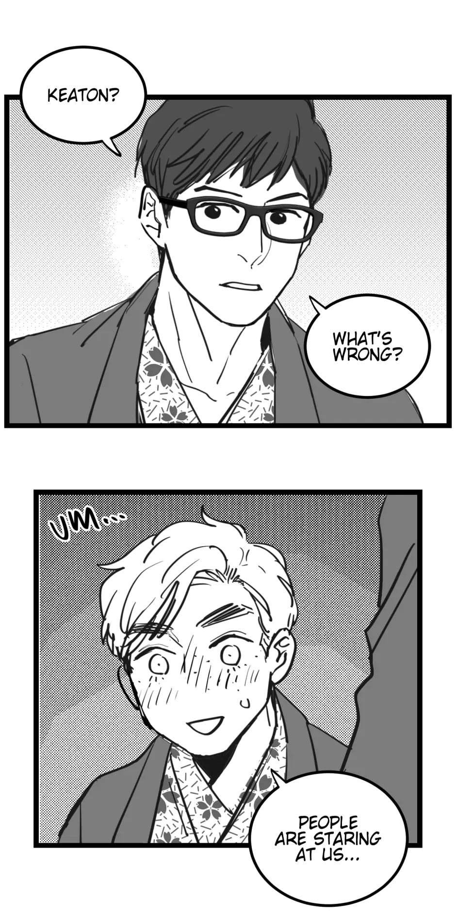Two Sizes, too small - Side Story: Onsen-01 manhwa