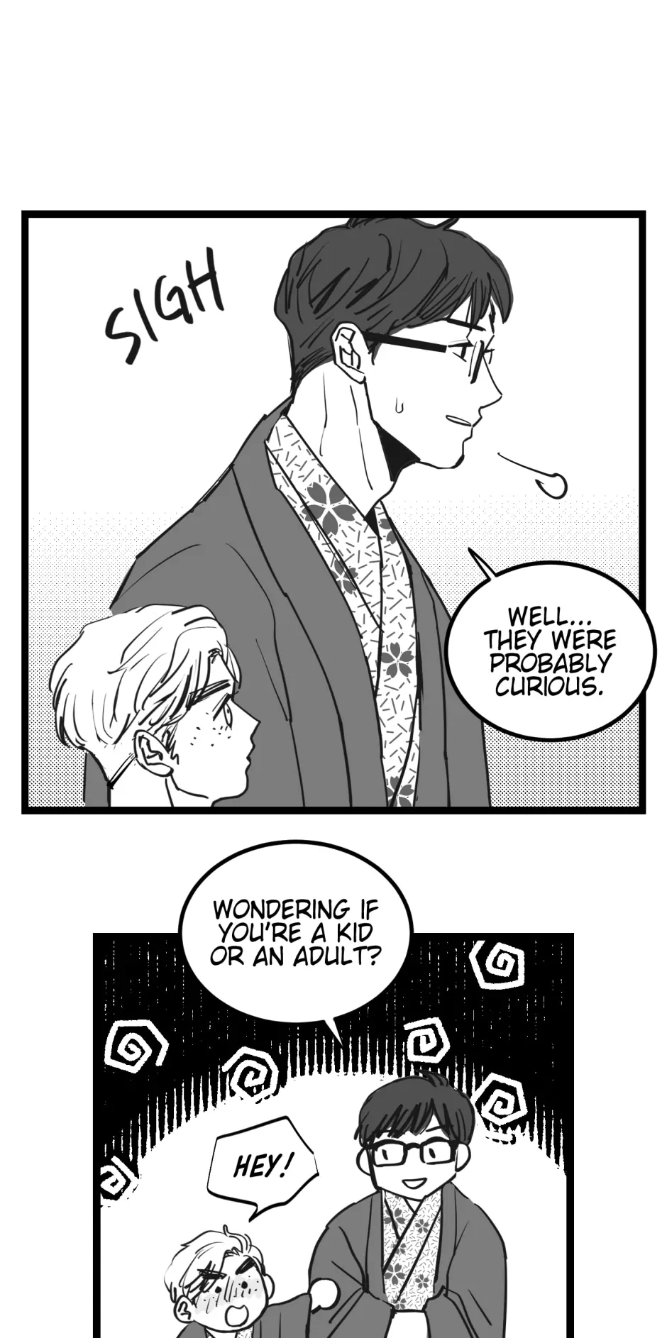 Two Sizes, too small - Side Story: Onsen-01 manhwa