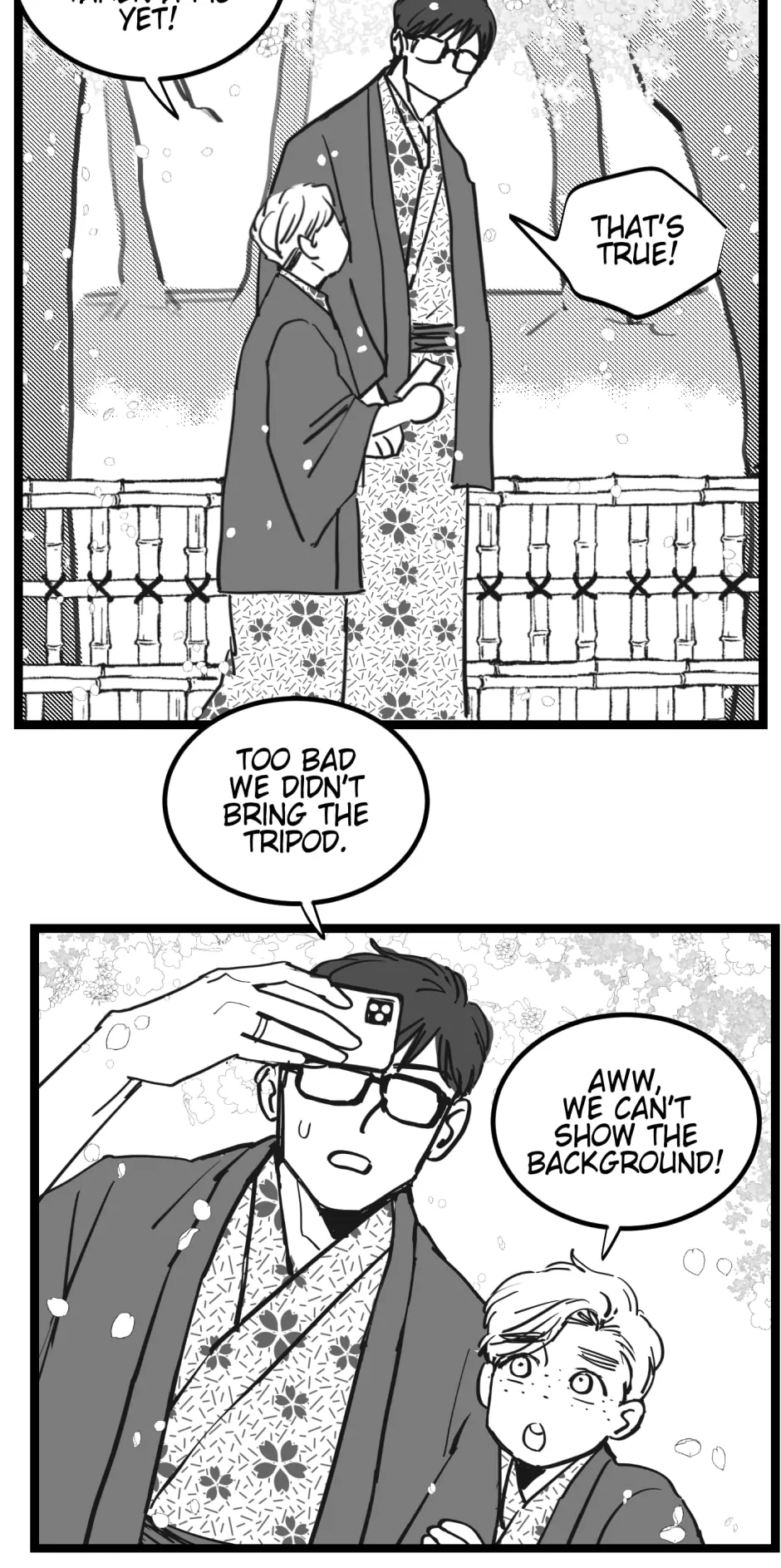 Two Sizes, too small - Side Story: Onsen-01 manhwa