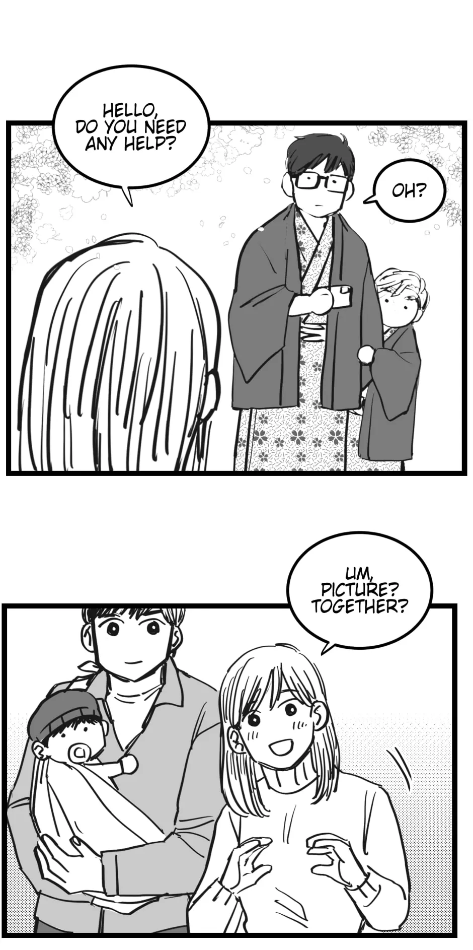 Two Sizes, too small - Side Story: Onsen-01 manhwa