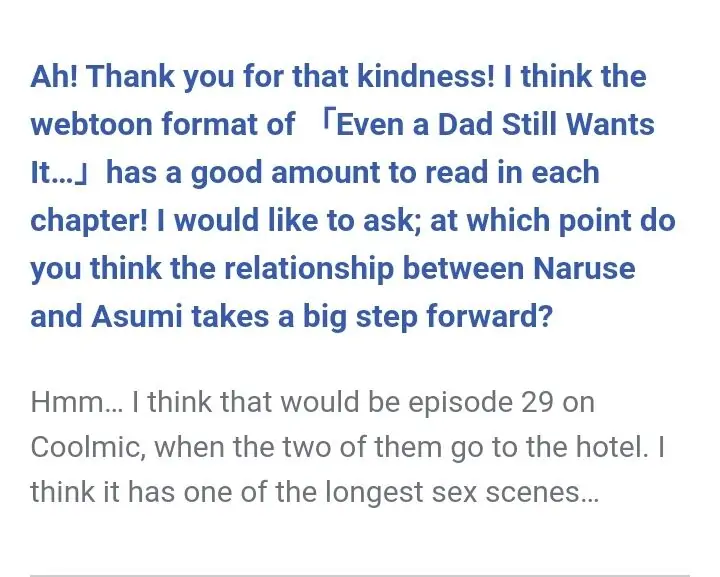 Papa Datte, Shitai - Coolmic News: Artist Interview: Serina Seo manhwa